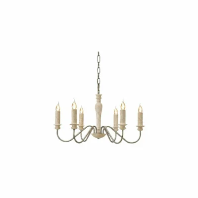Claren Travertine Candle Chandelier