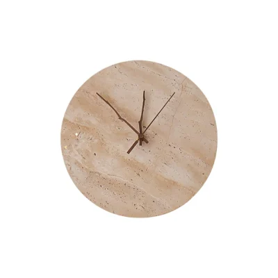 Clock Travertine Wall Lamp
