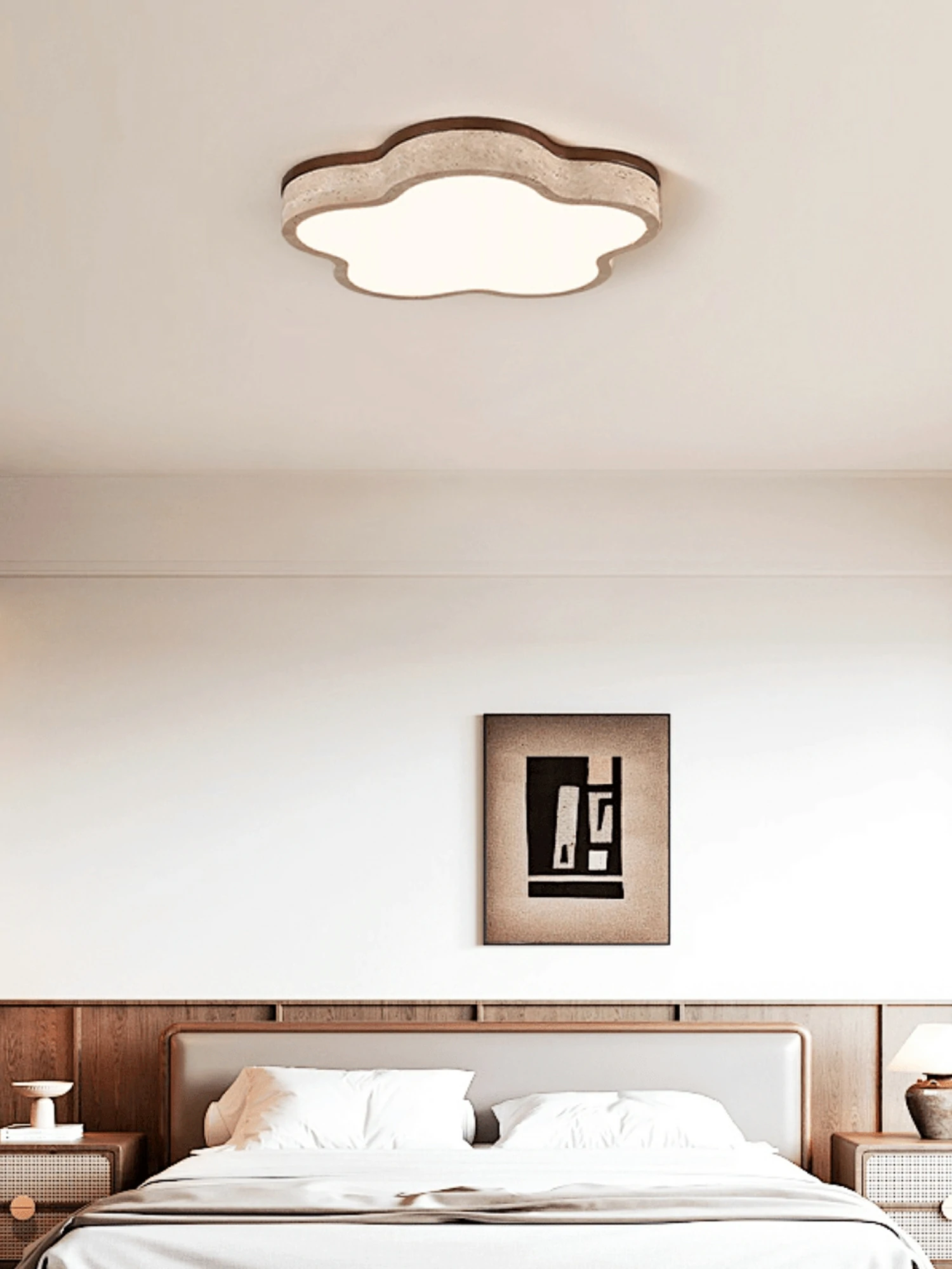 Cloudline Travertine Ceiling Lamp - Image 7