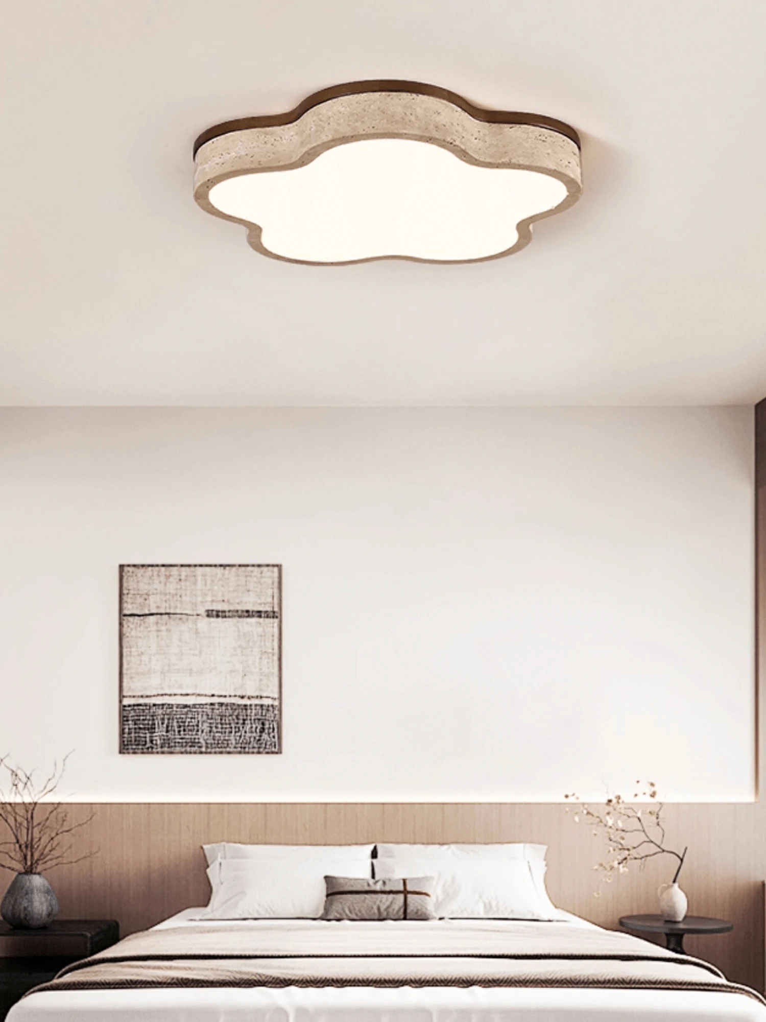 Cloudline Travertine Ceiling Lamp - Image 10