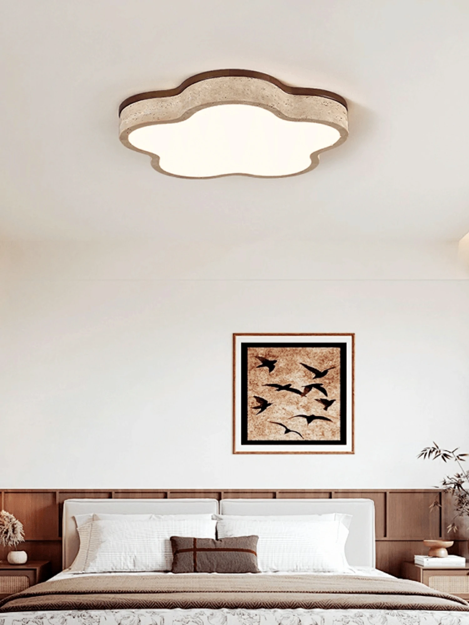 Cloudline Travertine Ceiling Lamp - Image 9