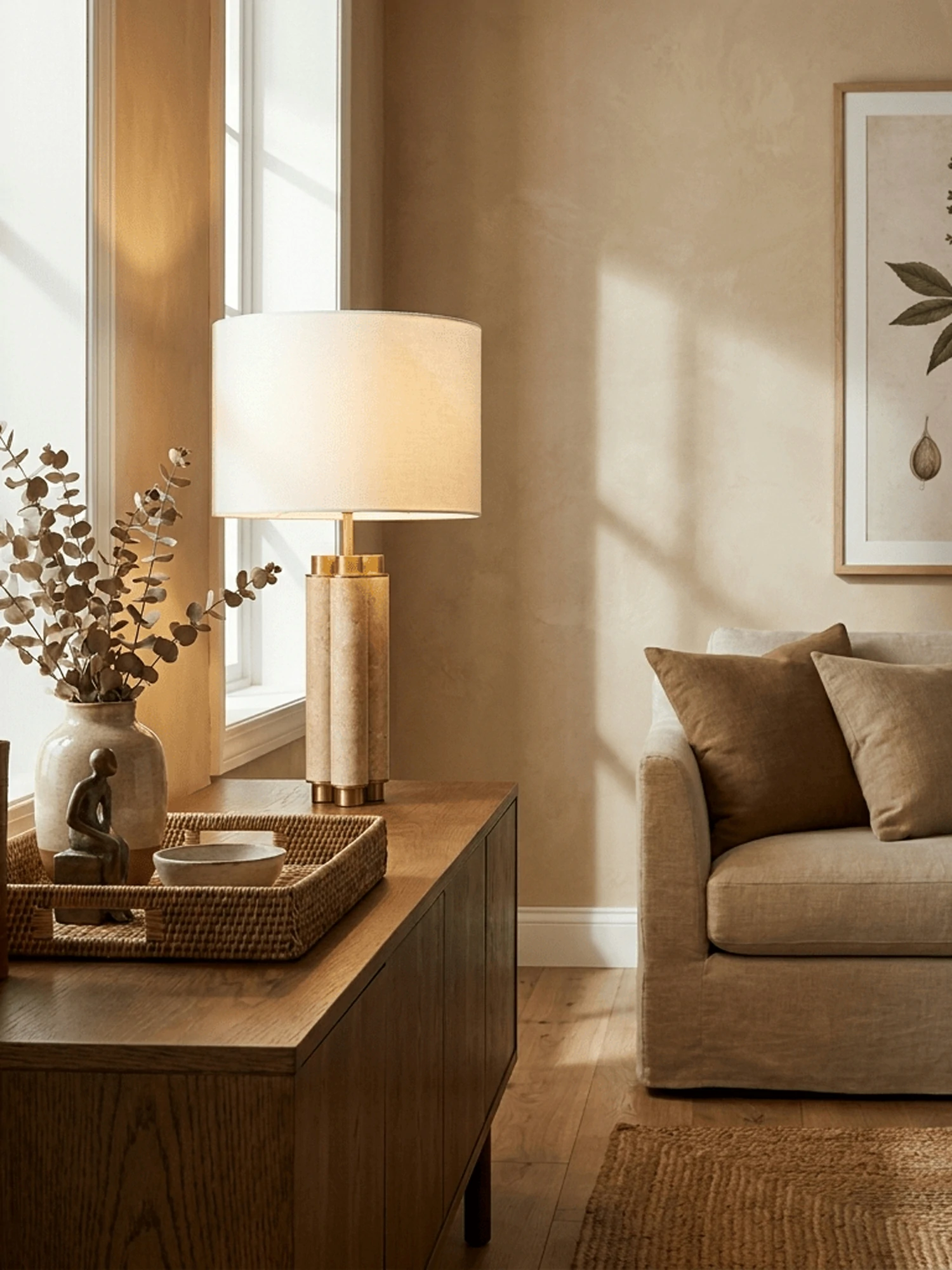 Colonnade Travertine Table Lamp - Image 5