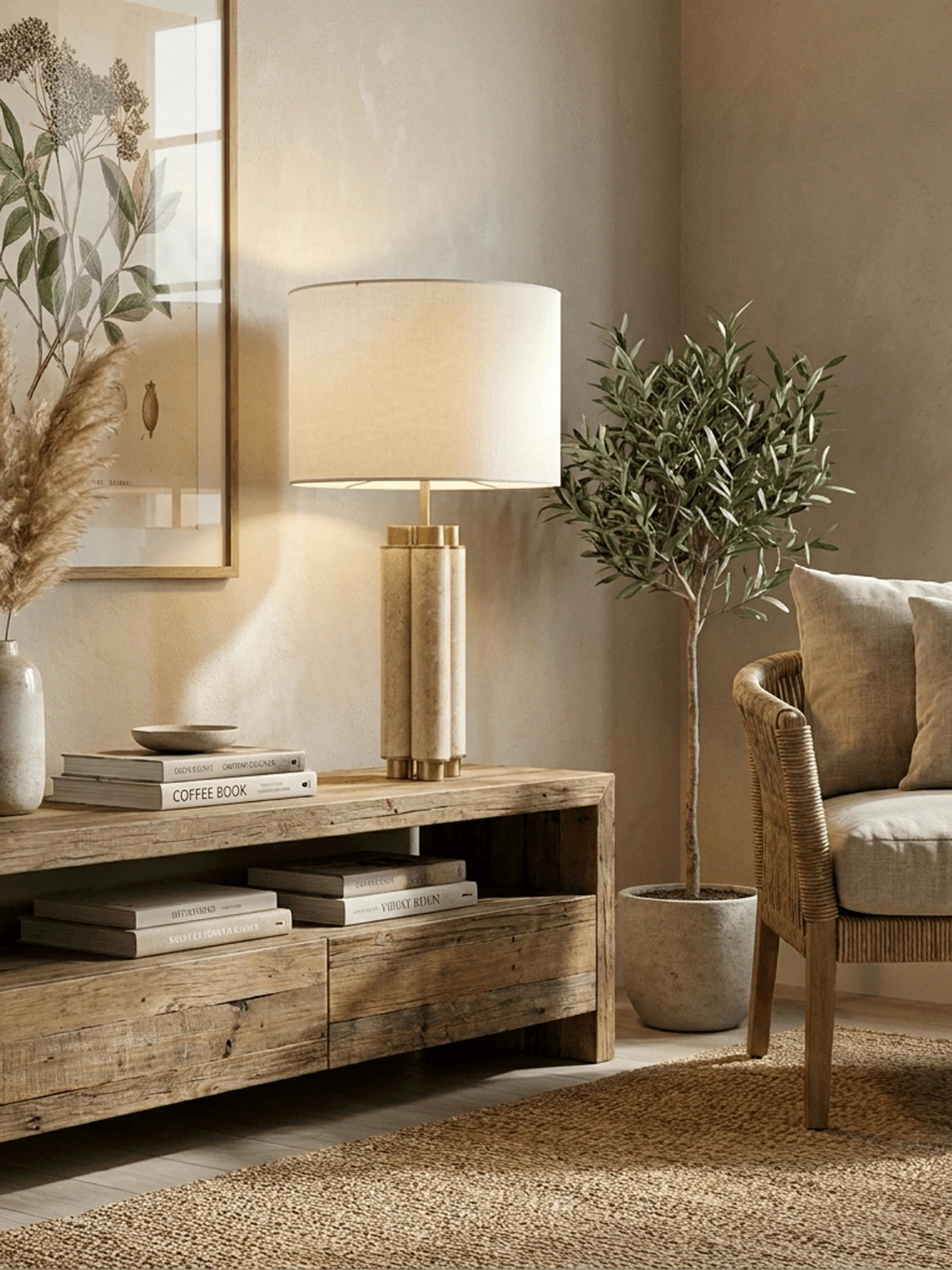 Colonnade Travertine Table Lamp - Image 2