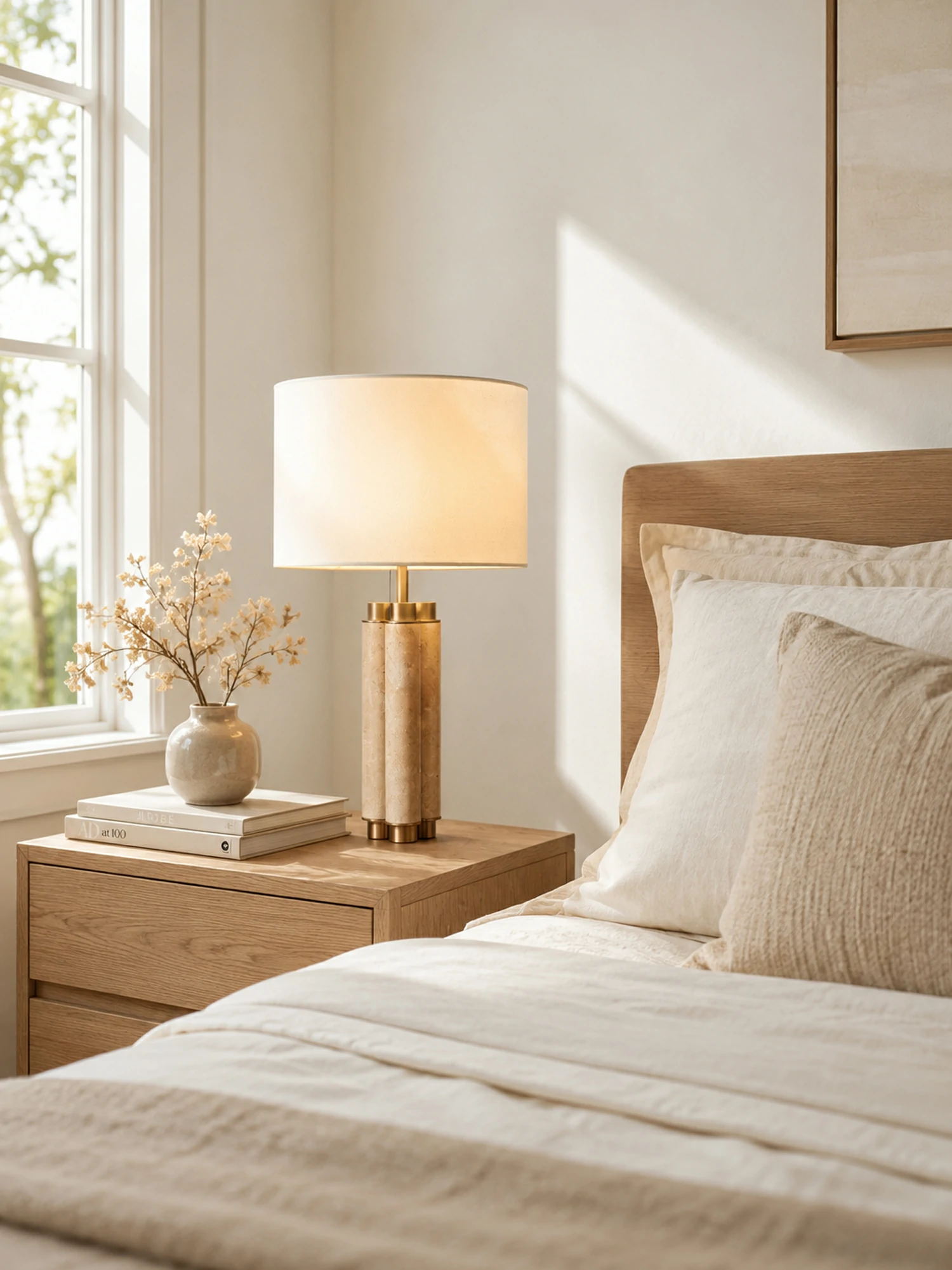 Colonnade Travertine Table Lamp - Image 9