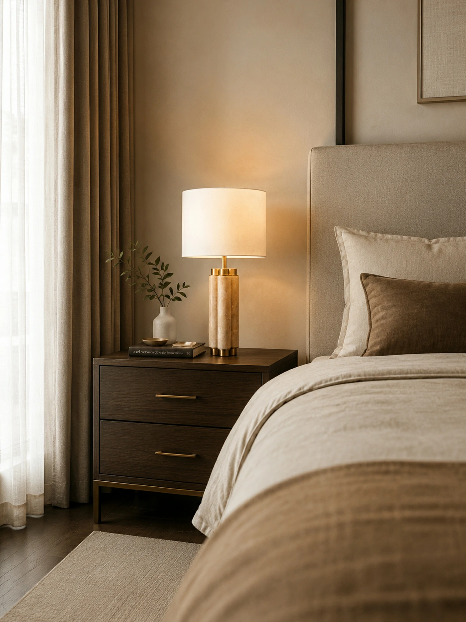 Colonnade Travertine Table Lamp - Image 8