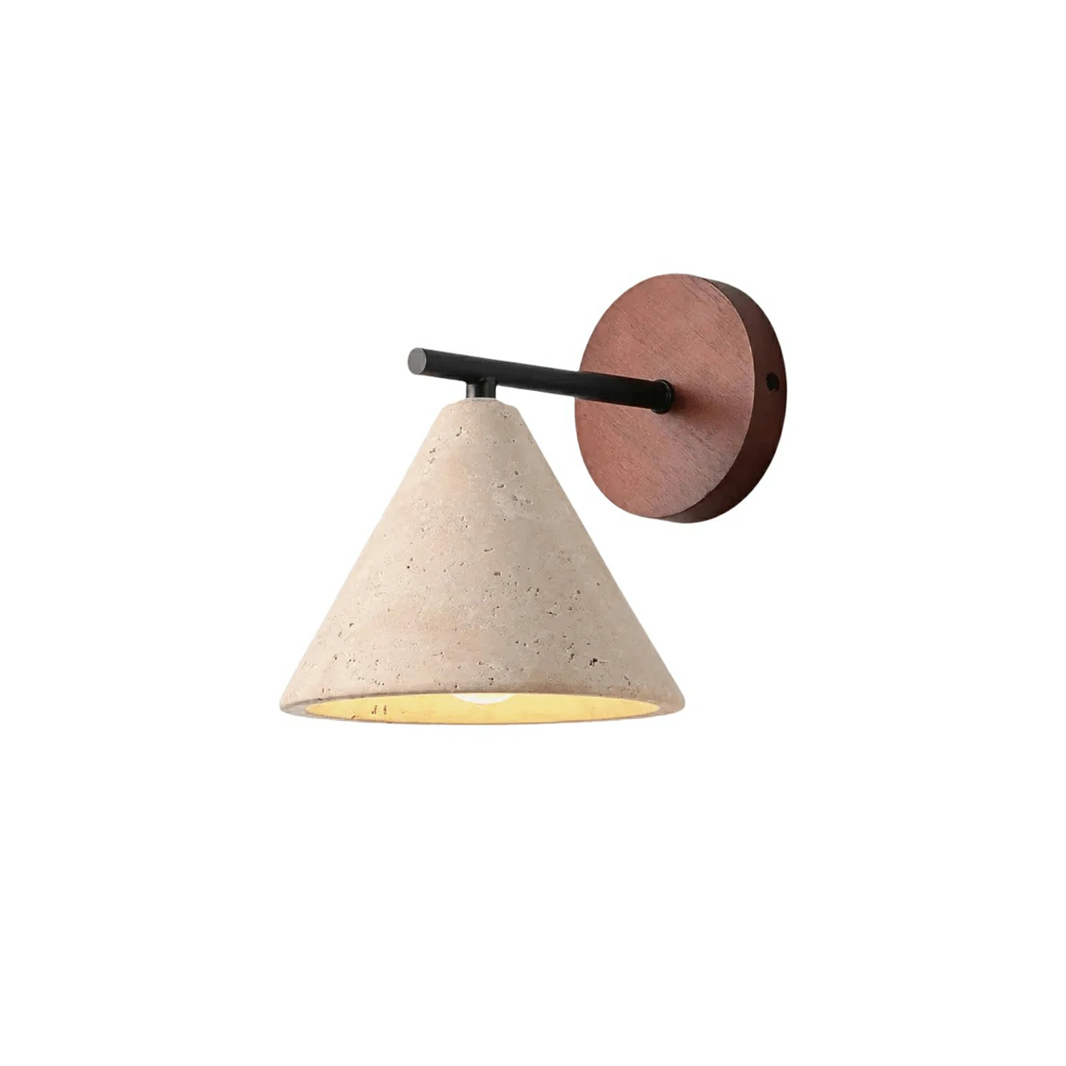 Conical Travertine Wall Light