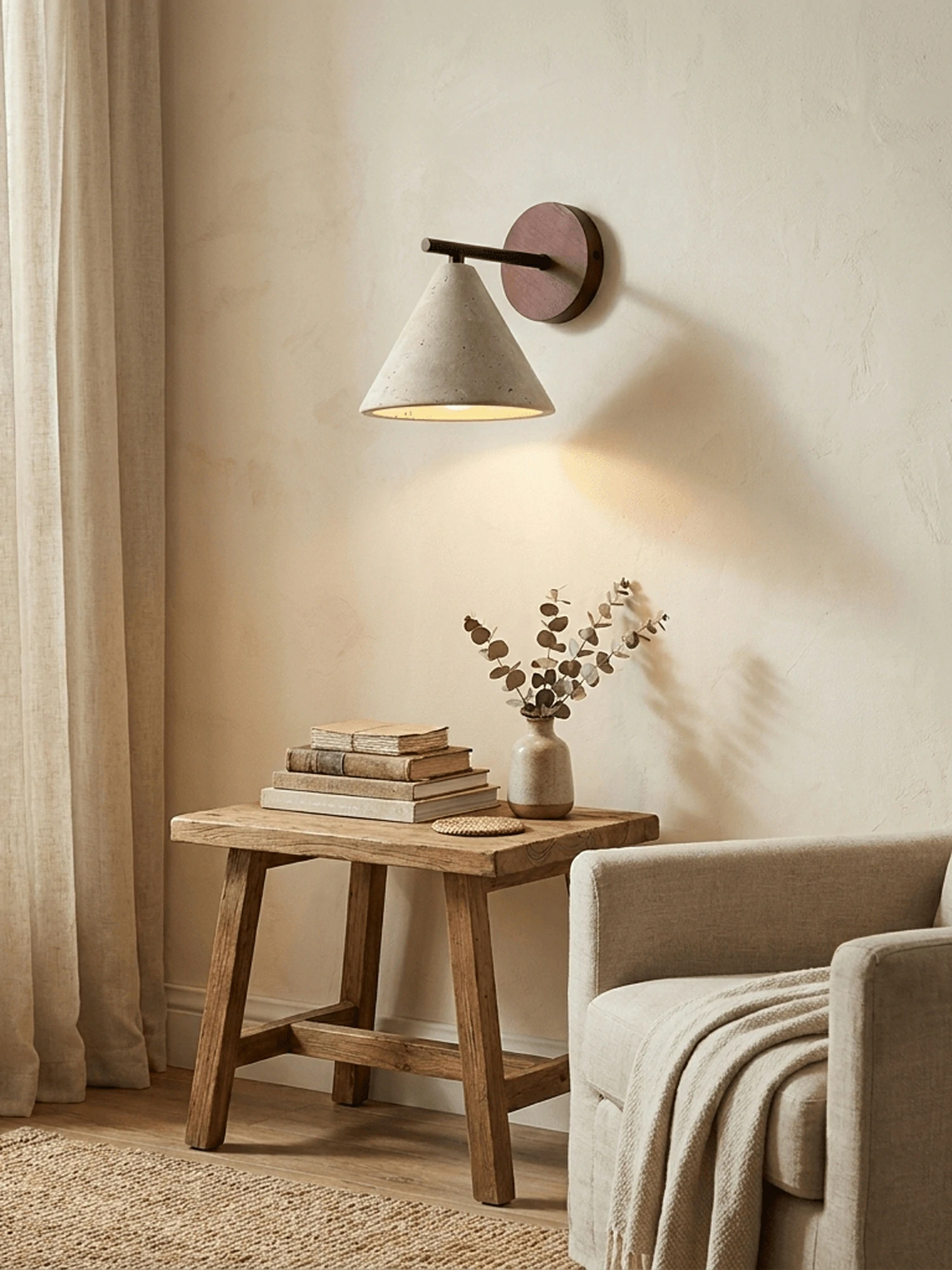Conical Travertine Wall Light - Image 3