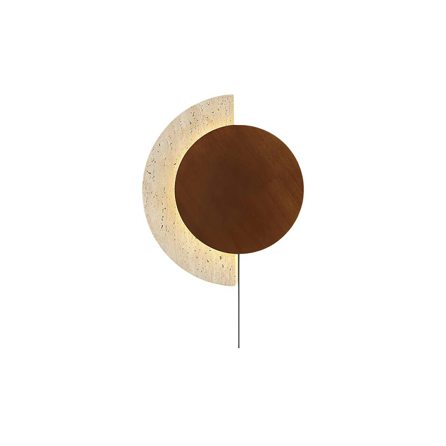 Crescent Halo Plug-in Wall Sconce