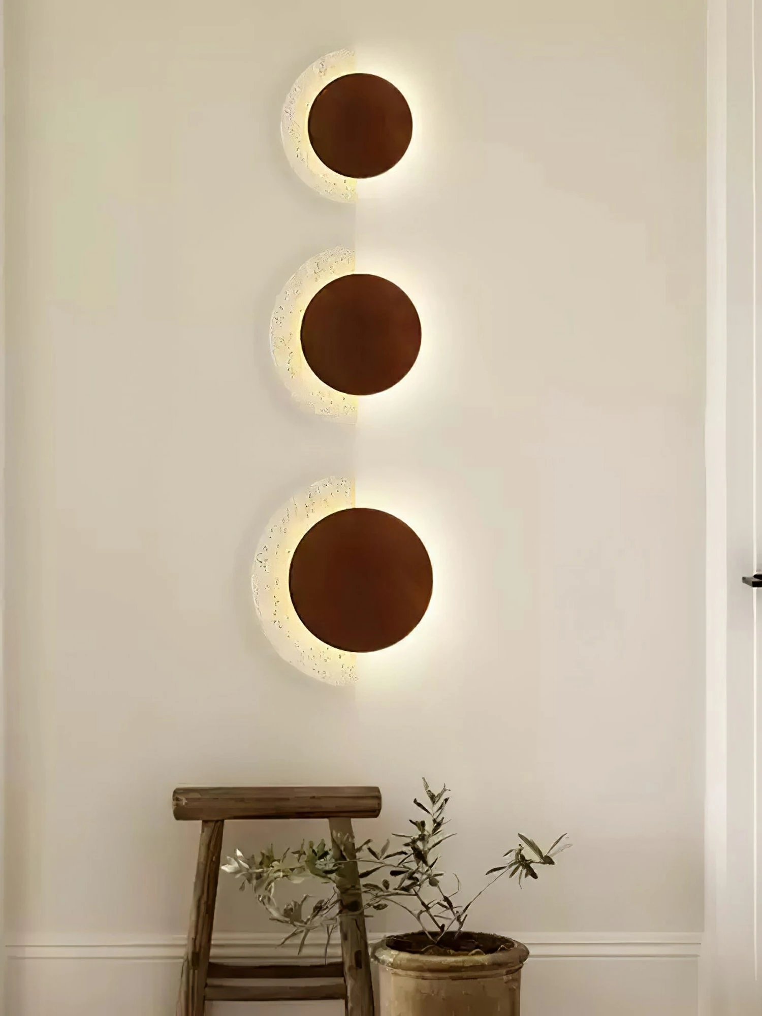 Crescent Halo Plug-in Wall Sconce - Image 5