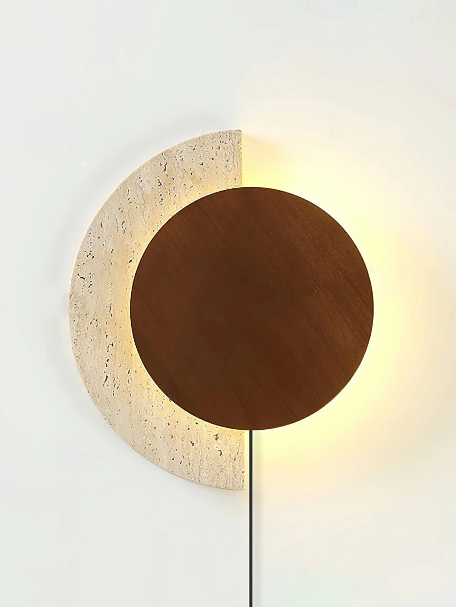 Crescent Halo Plug-in Wall Sconce - Image 11