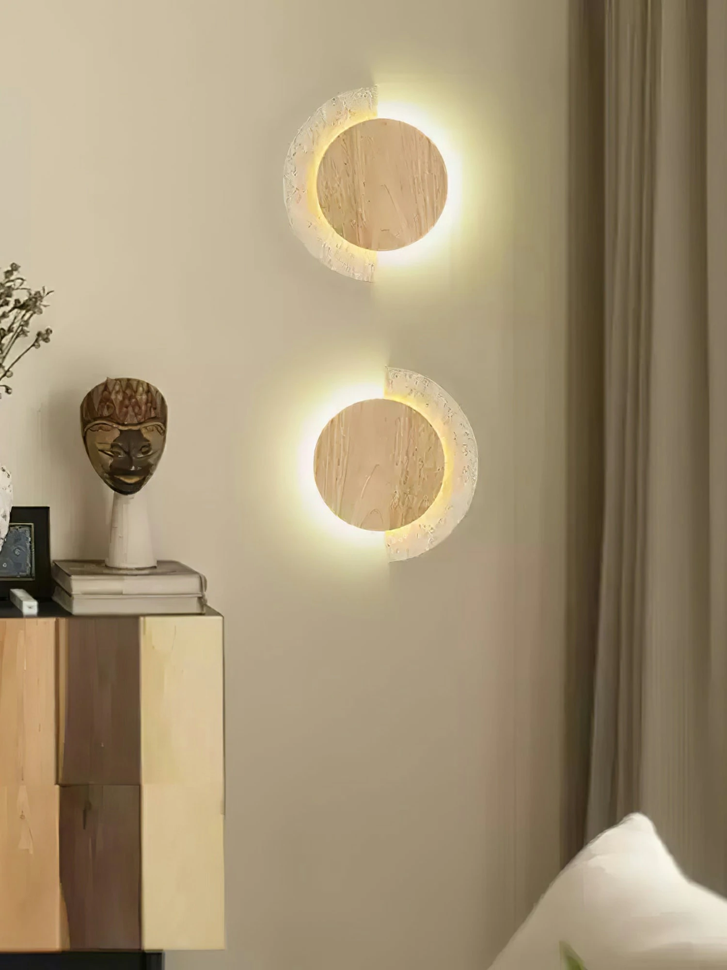 Crescent Halo Plug-in Wall Sconce - Image 8