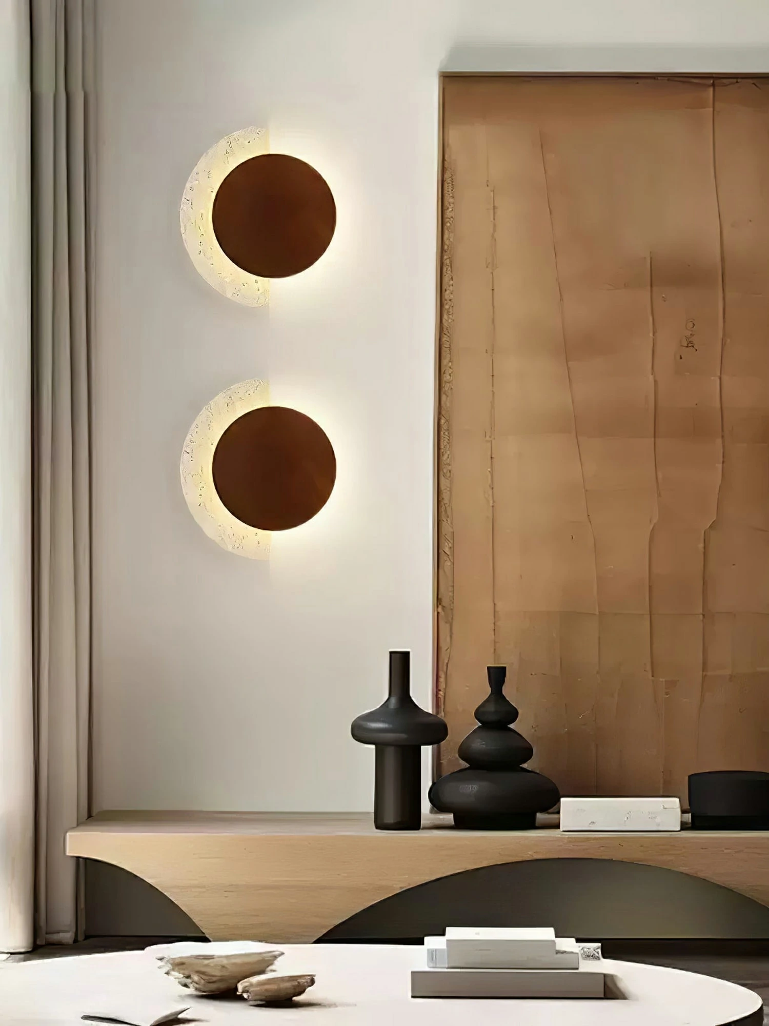 Crescent Halo Plug-in Wall Sconce - Image 10