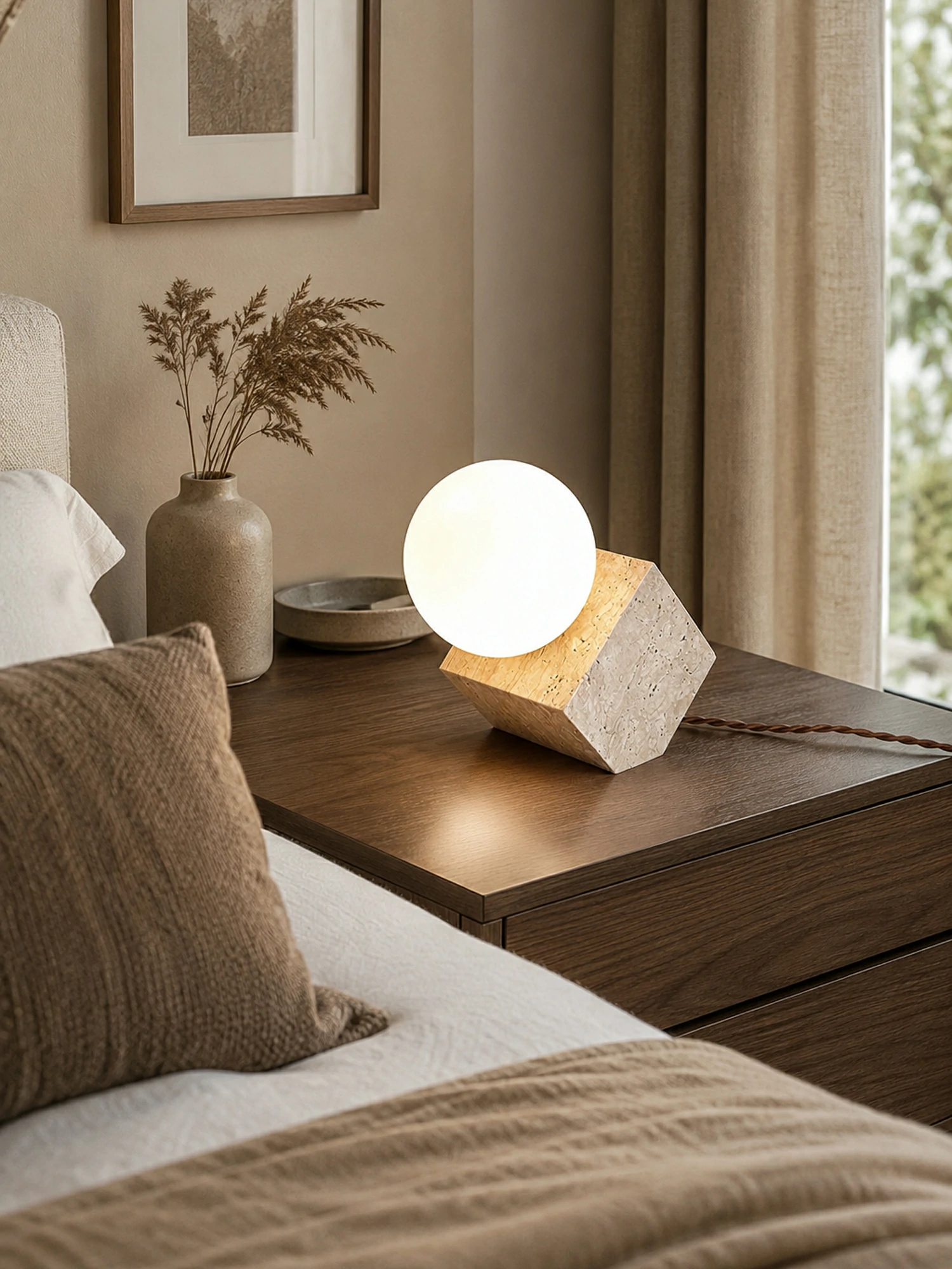 Cube Stone Table Lamp - Image 12