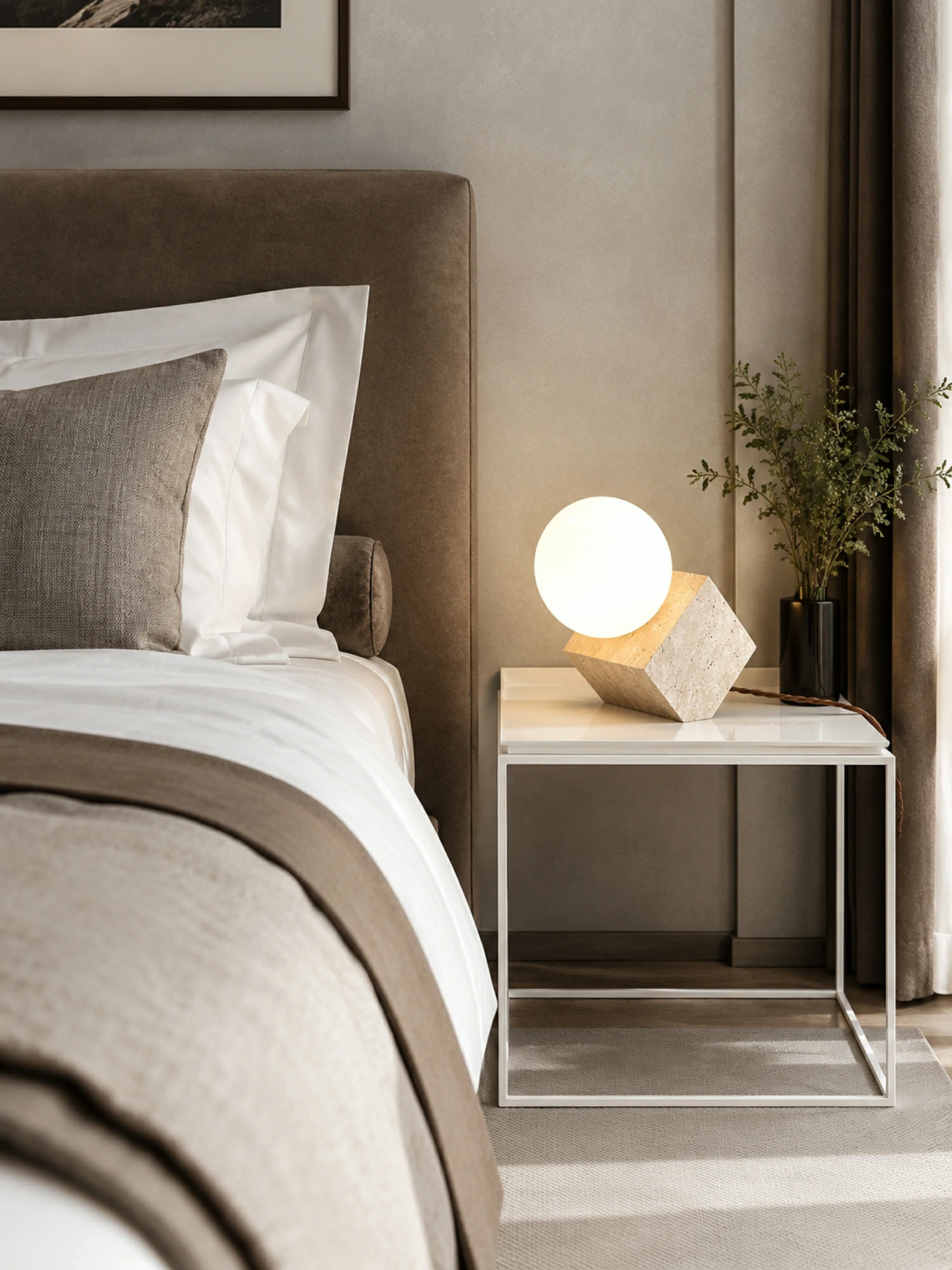 Cube Stone Table Lamp - Image 8