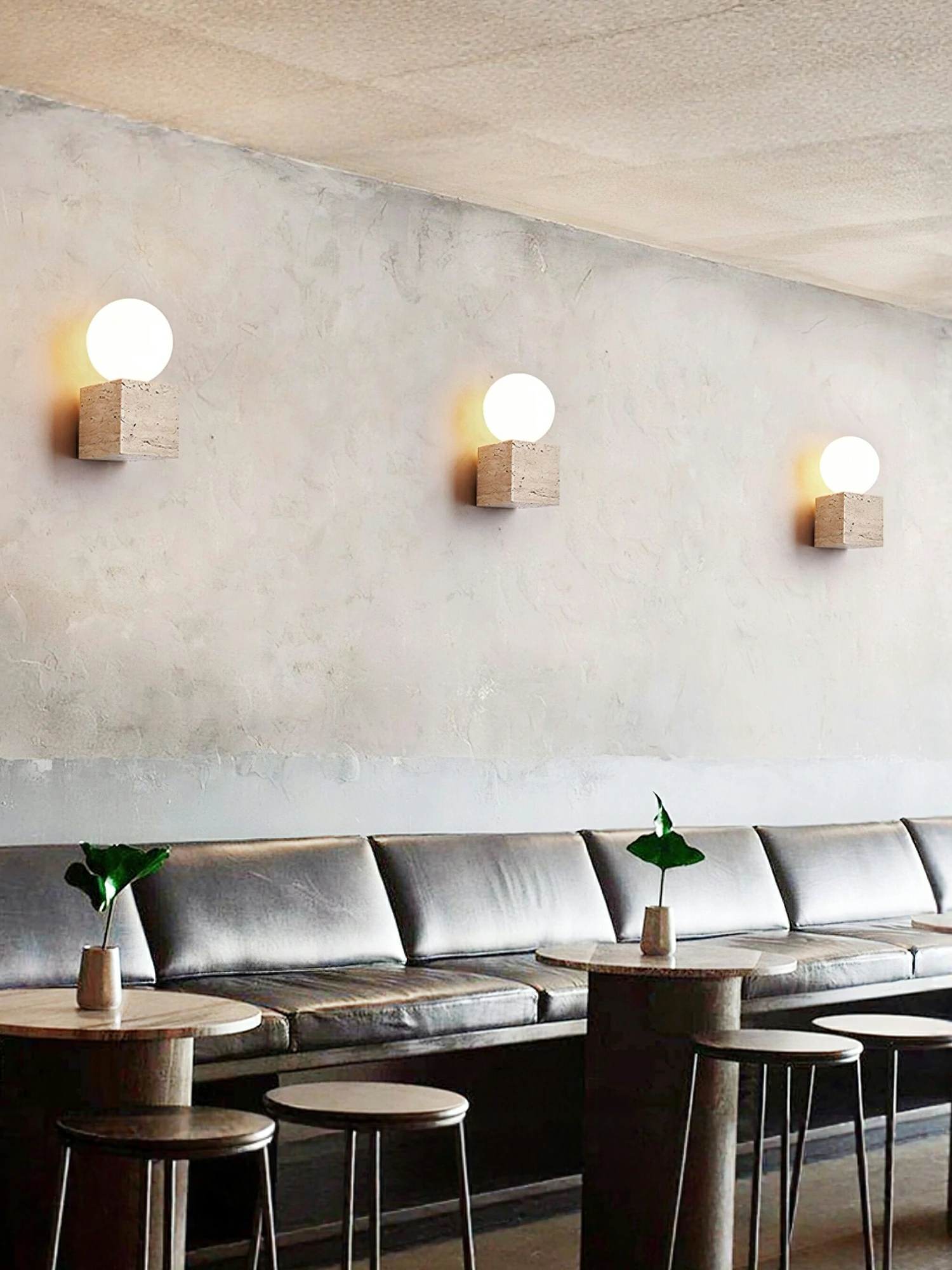 Cube Stone Wall Lamp - Image 6