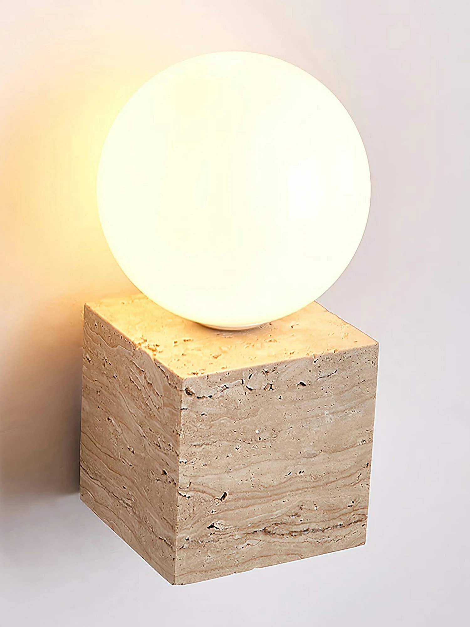 Cube Stone Wall Lamp - Image 10