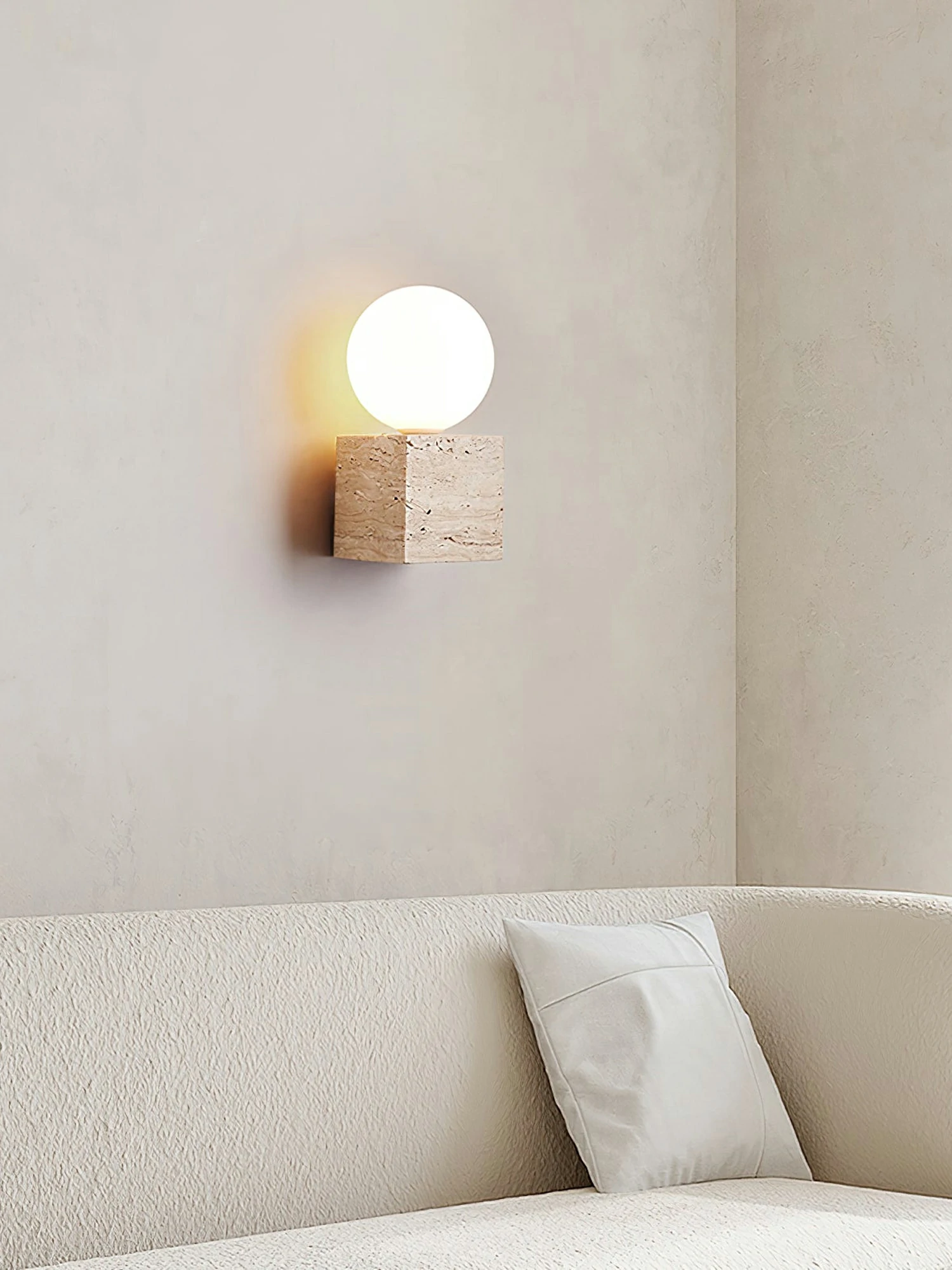 Cube Stone Wall Lamp - Image 5