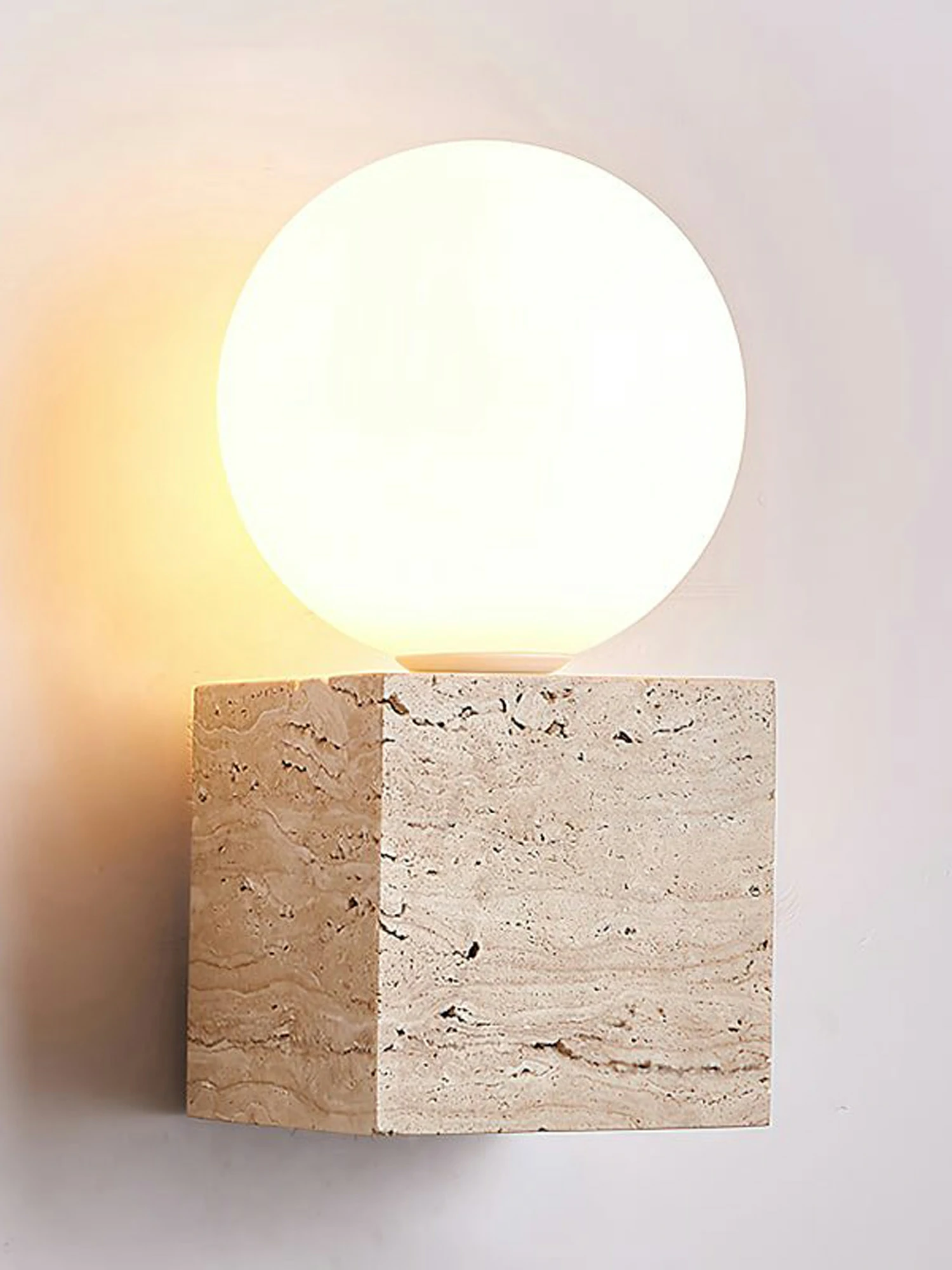 Cube Stone Wall Lamp - Image 9