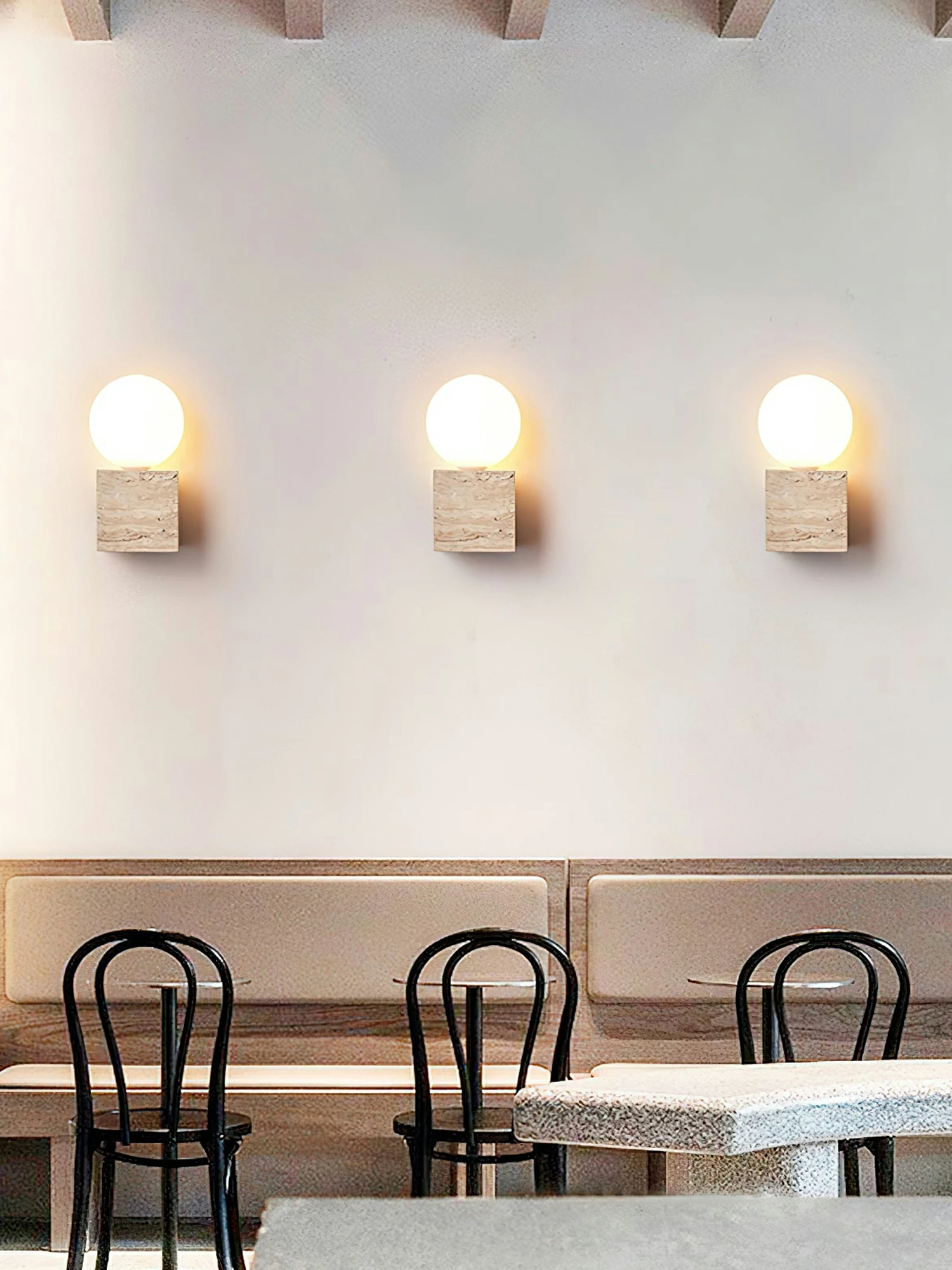 Cube Stone Wall Lamp - Image 4