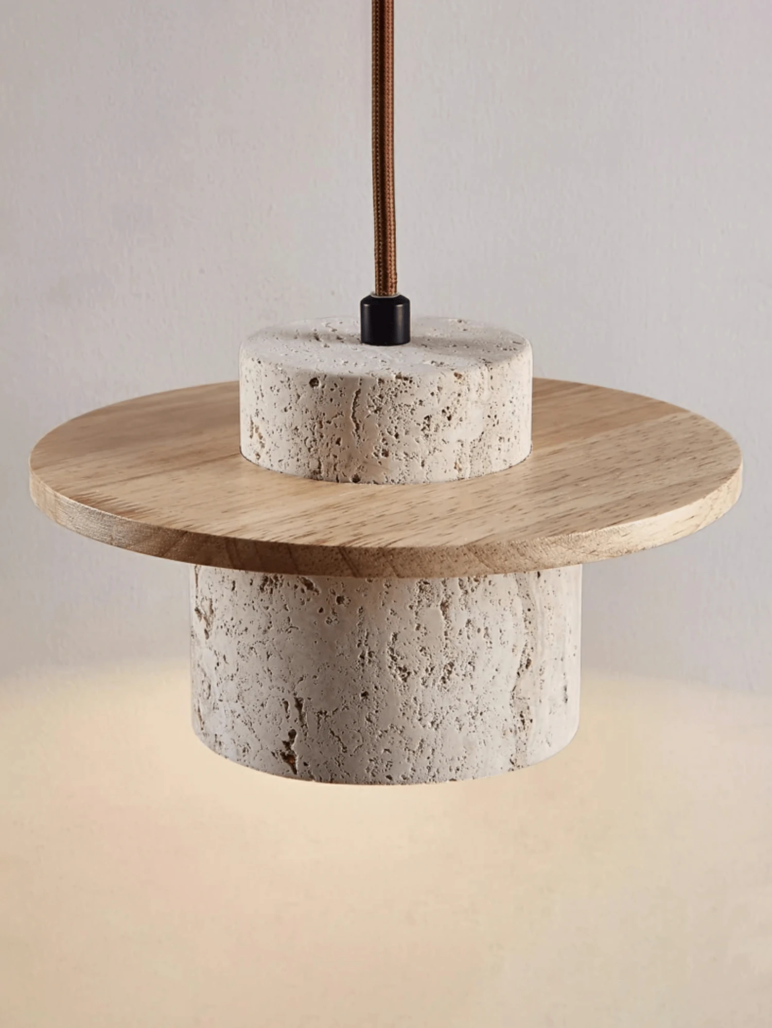 Cylindrical Stone Sconce - Image 7