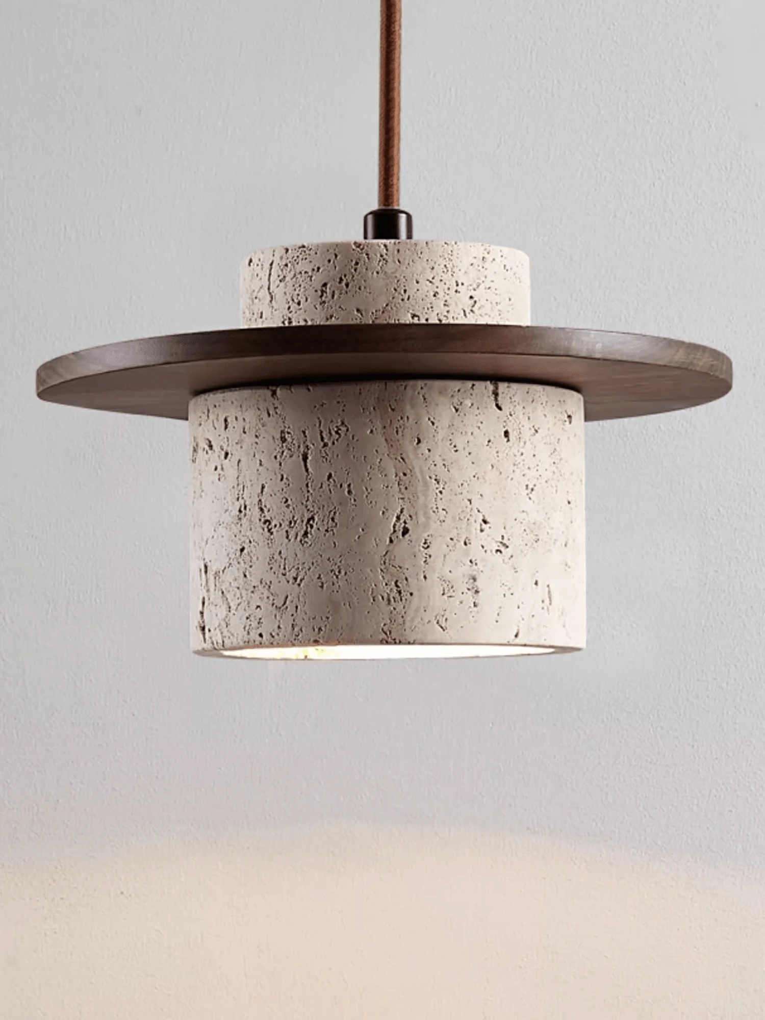 Cylindrical Stone Sconce - Image 8