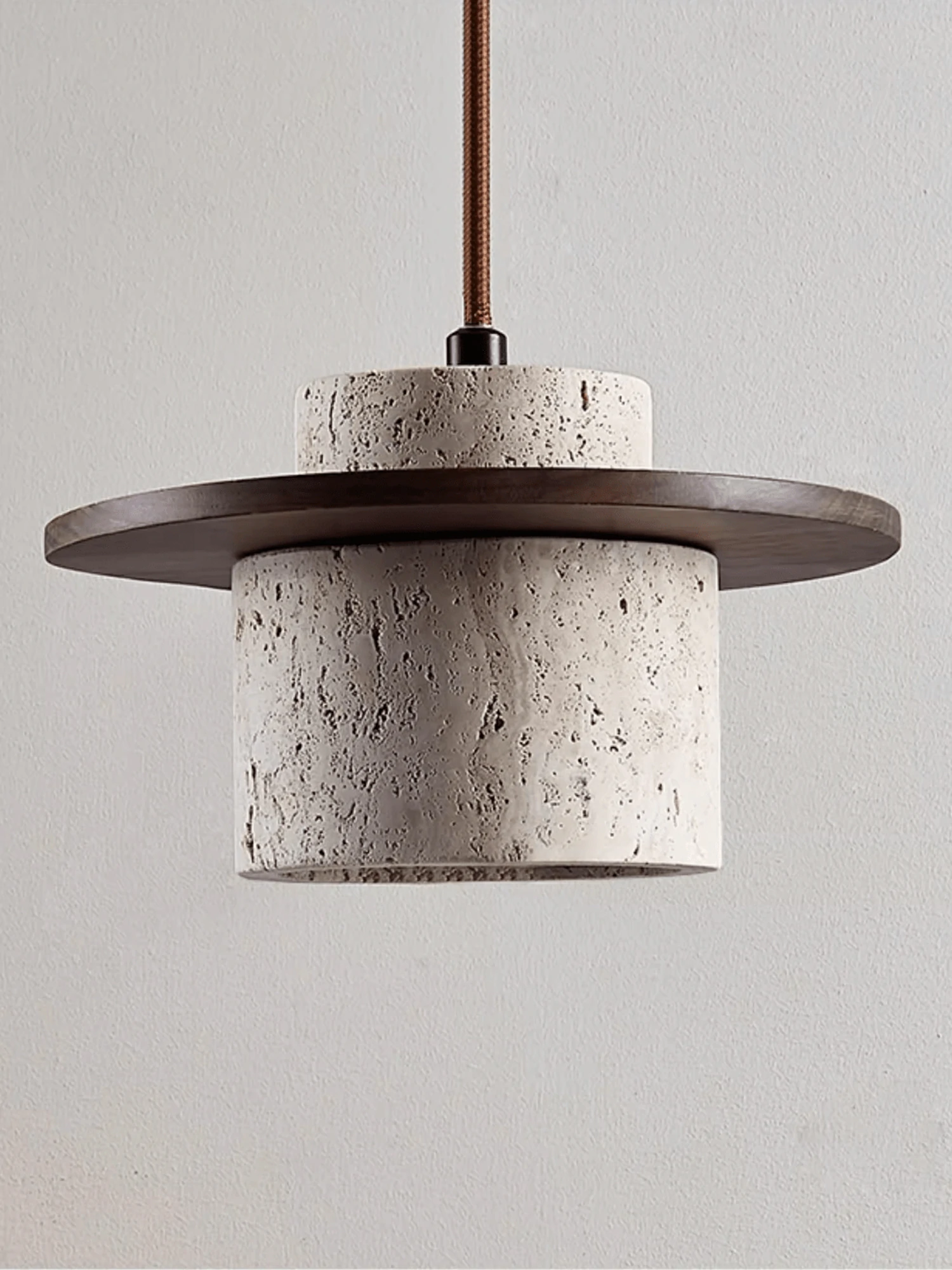 Cylindrical Stone Sconce - Image 9