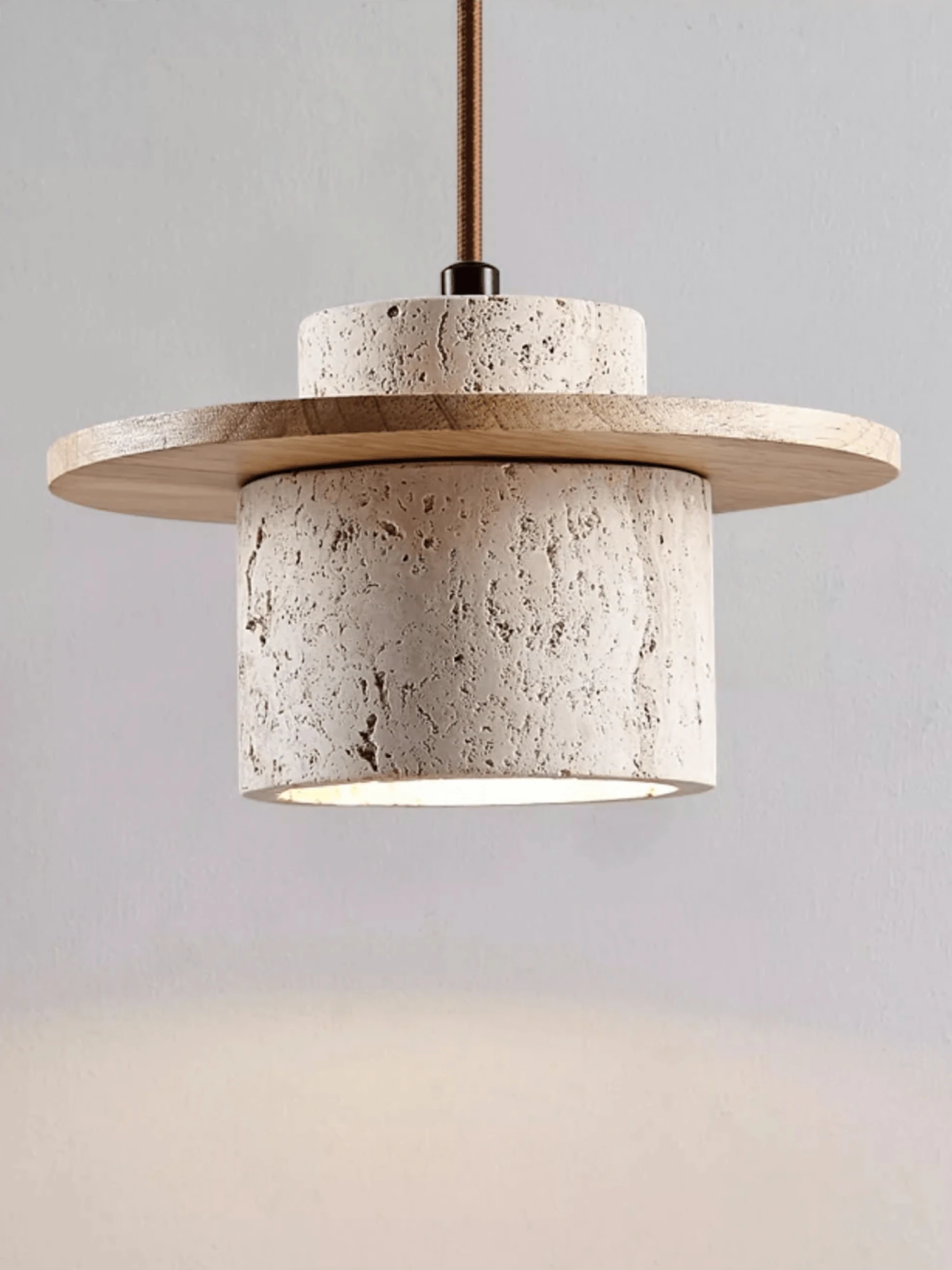 Cylindrical Stone Sconce - Image 10
