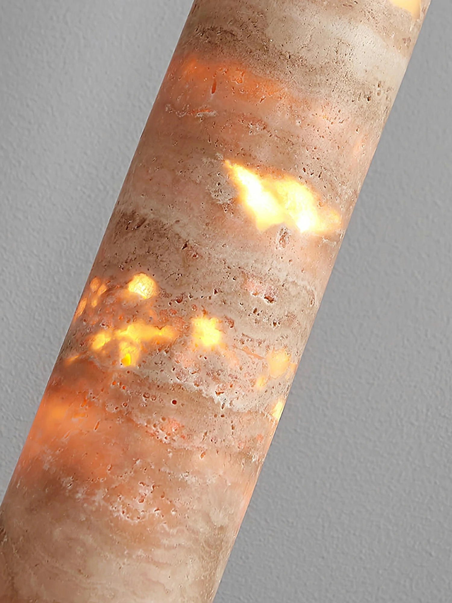 Cylindrical Travertine Pendant Light - Image 16