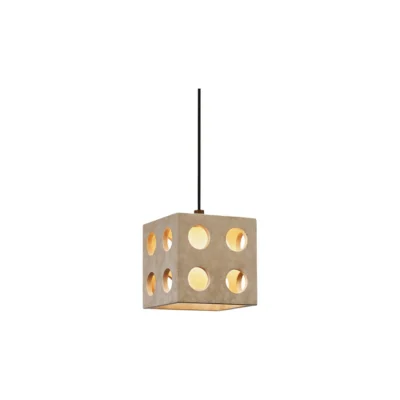 Dice Travertine Pendant Light