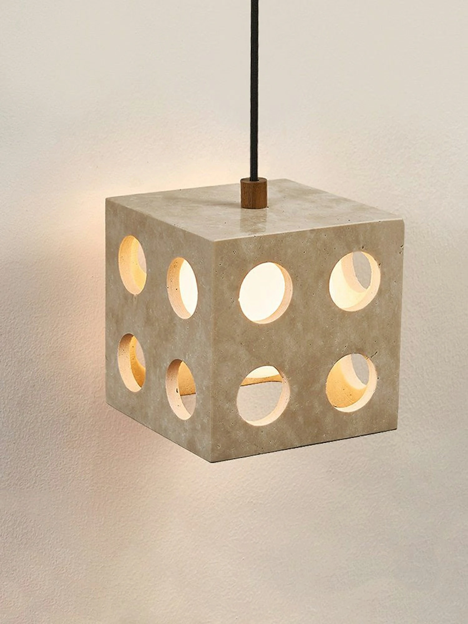 Dice Travertine Pendant Light - Image 11