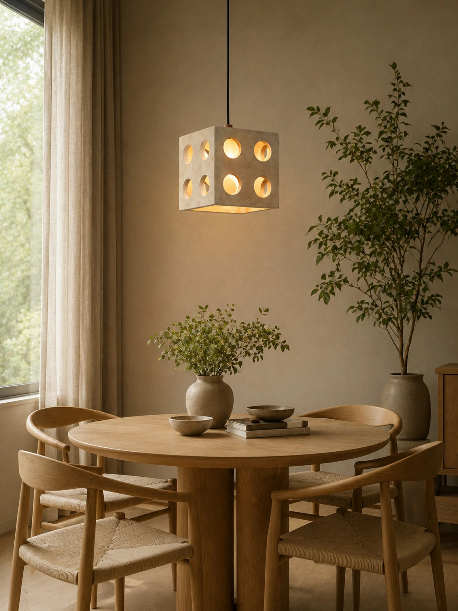 Dice Travertine Pendant Light - Image 6
