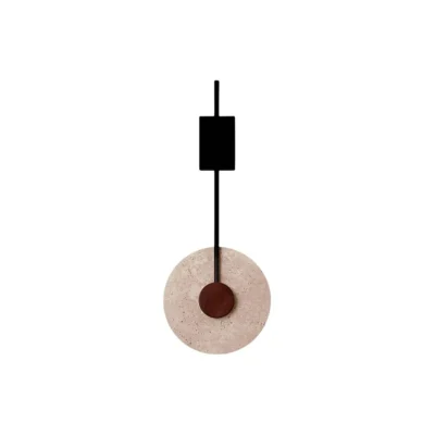 Disc Travertine Wall Lamp