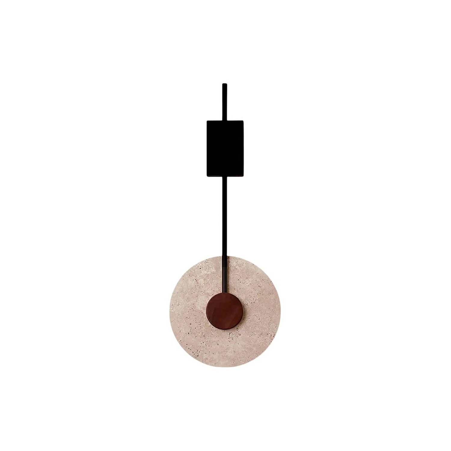 Disc Travertine Wall Lamp