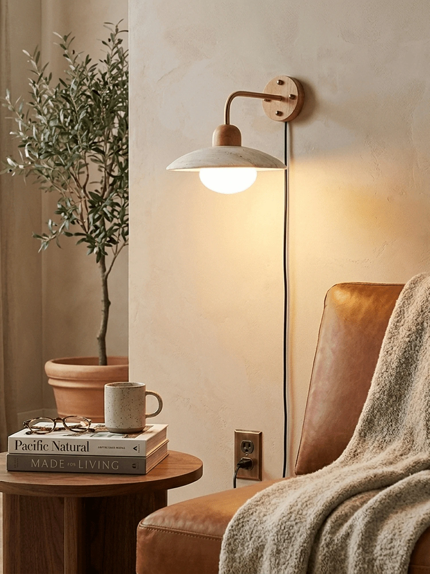 Dome Arm Plug-in Wall Lamp - Image 2