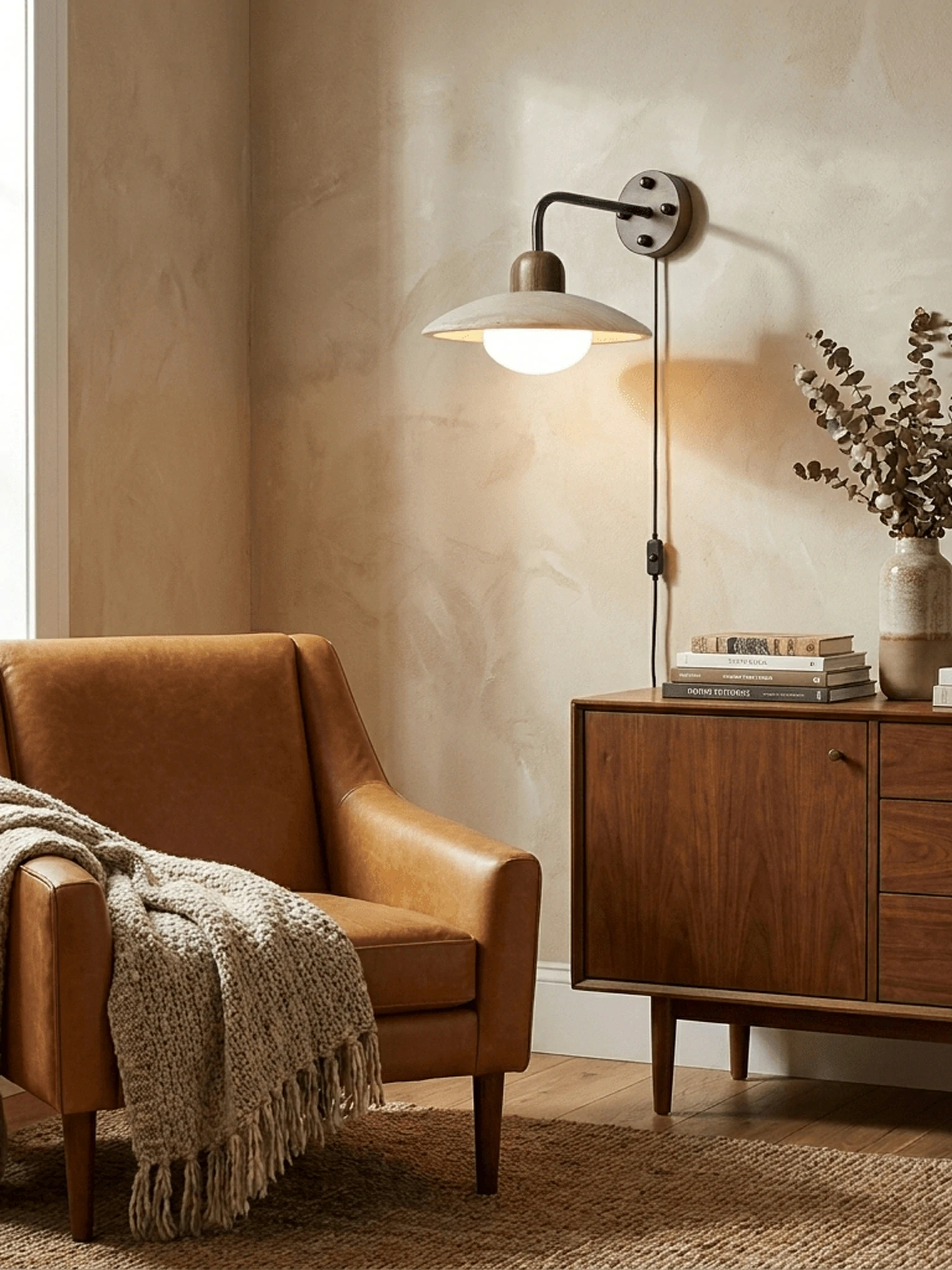Dome Arm Plug-in Wall Lamp - Image 4