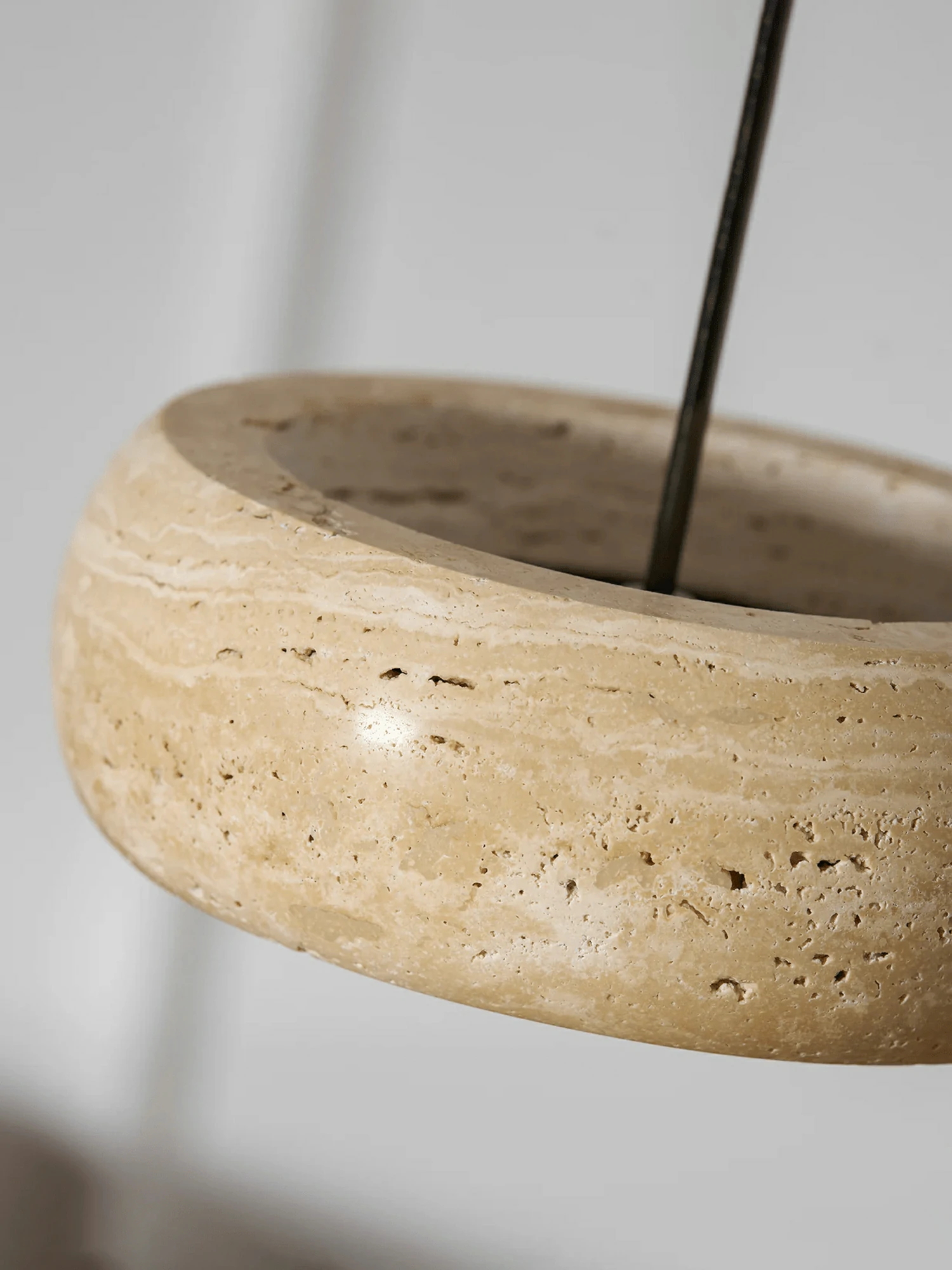 Donut Travertine Pendant Lamp - Image 10