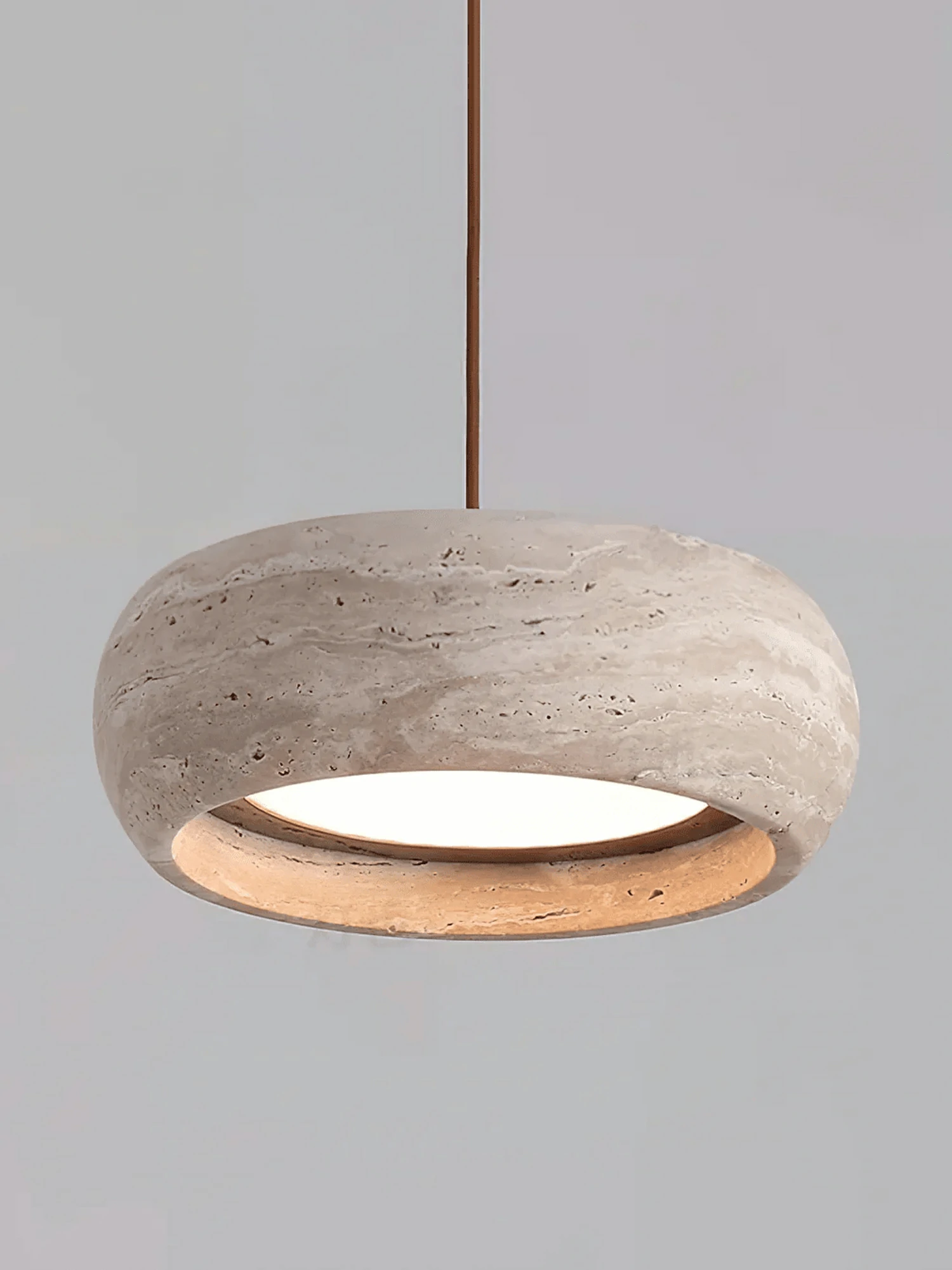 Donut Travertine Pendant Lamp - Image 8