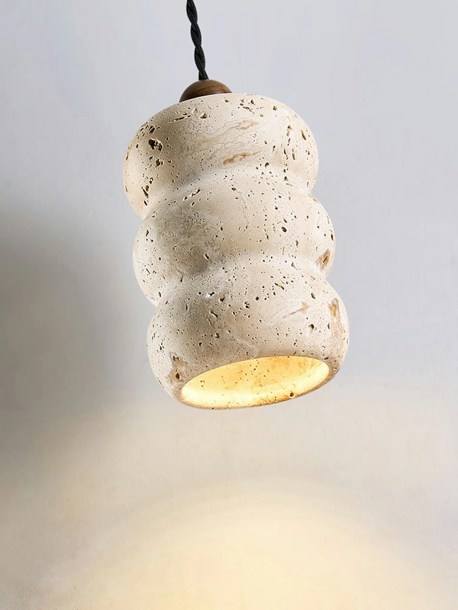 Dune Pebble Travertine Pendant Light - Image 9