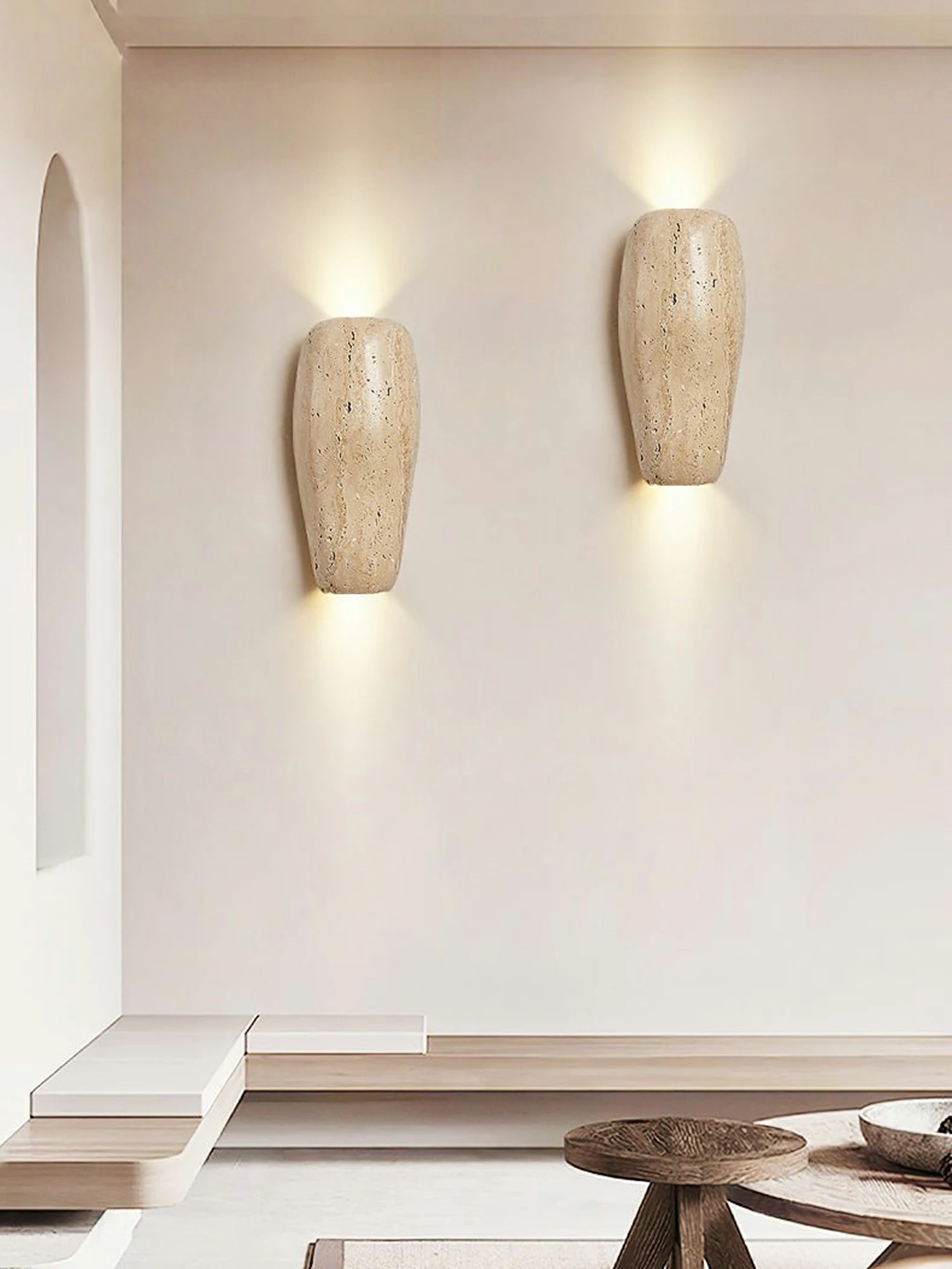 Earthy Stone Wall Sconce - Image 6