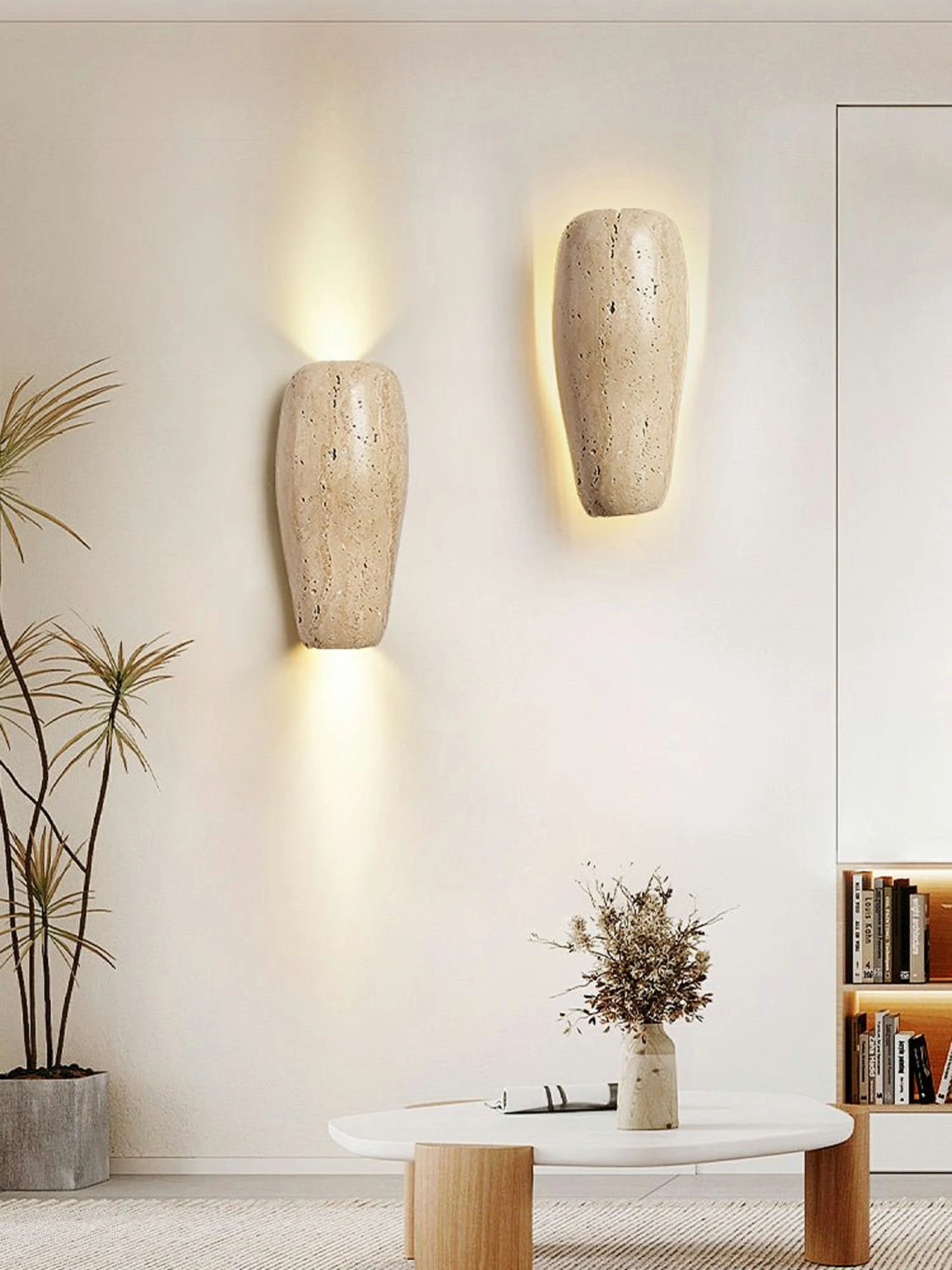 Earthy Stone Wall Sconce - Image 3