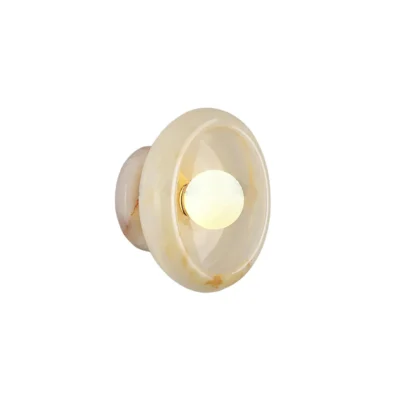 Eclipse Jade Alabaster Wall Sconce