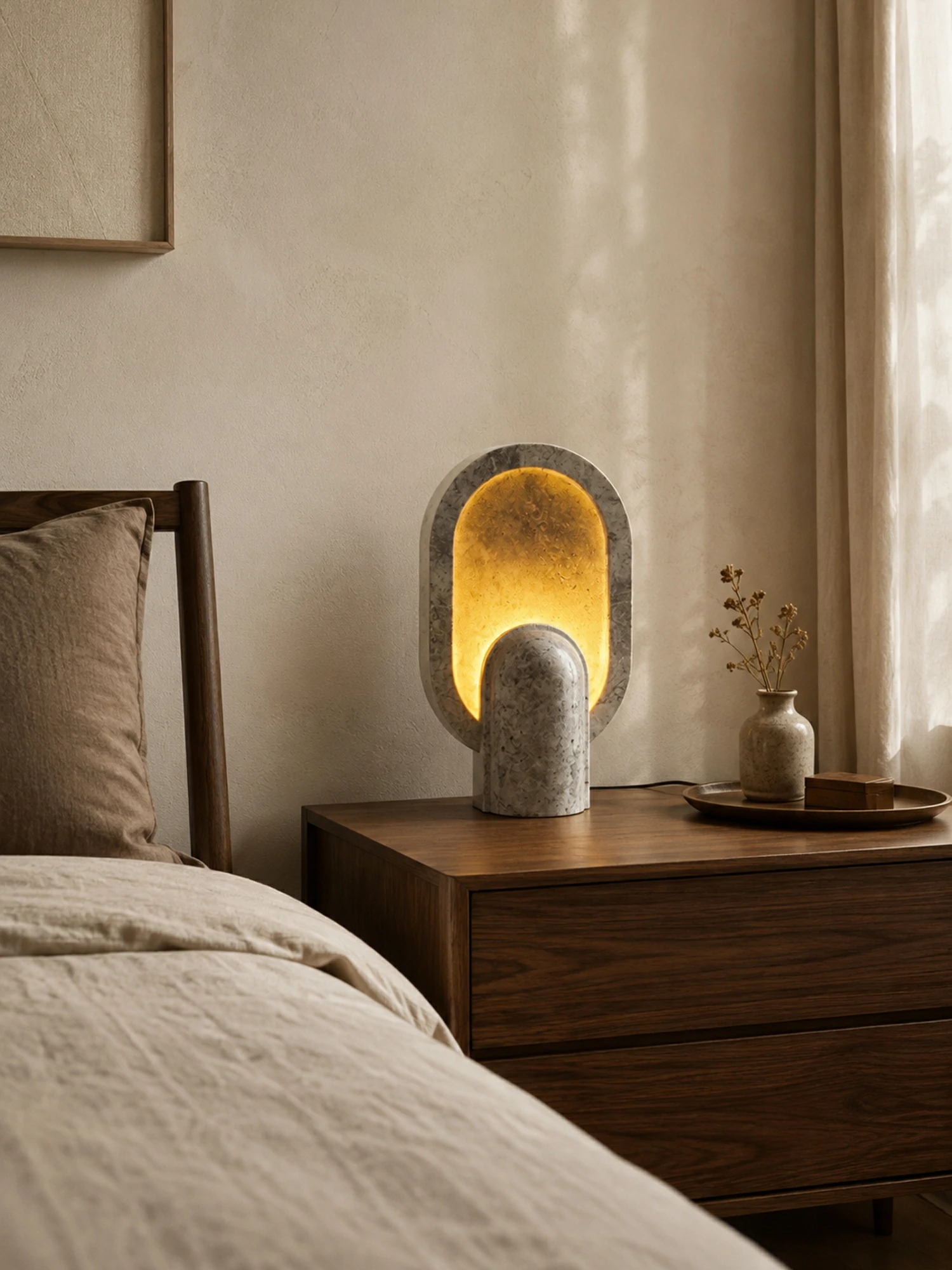 Eclipse Travertine Table Lamp - Image 11