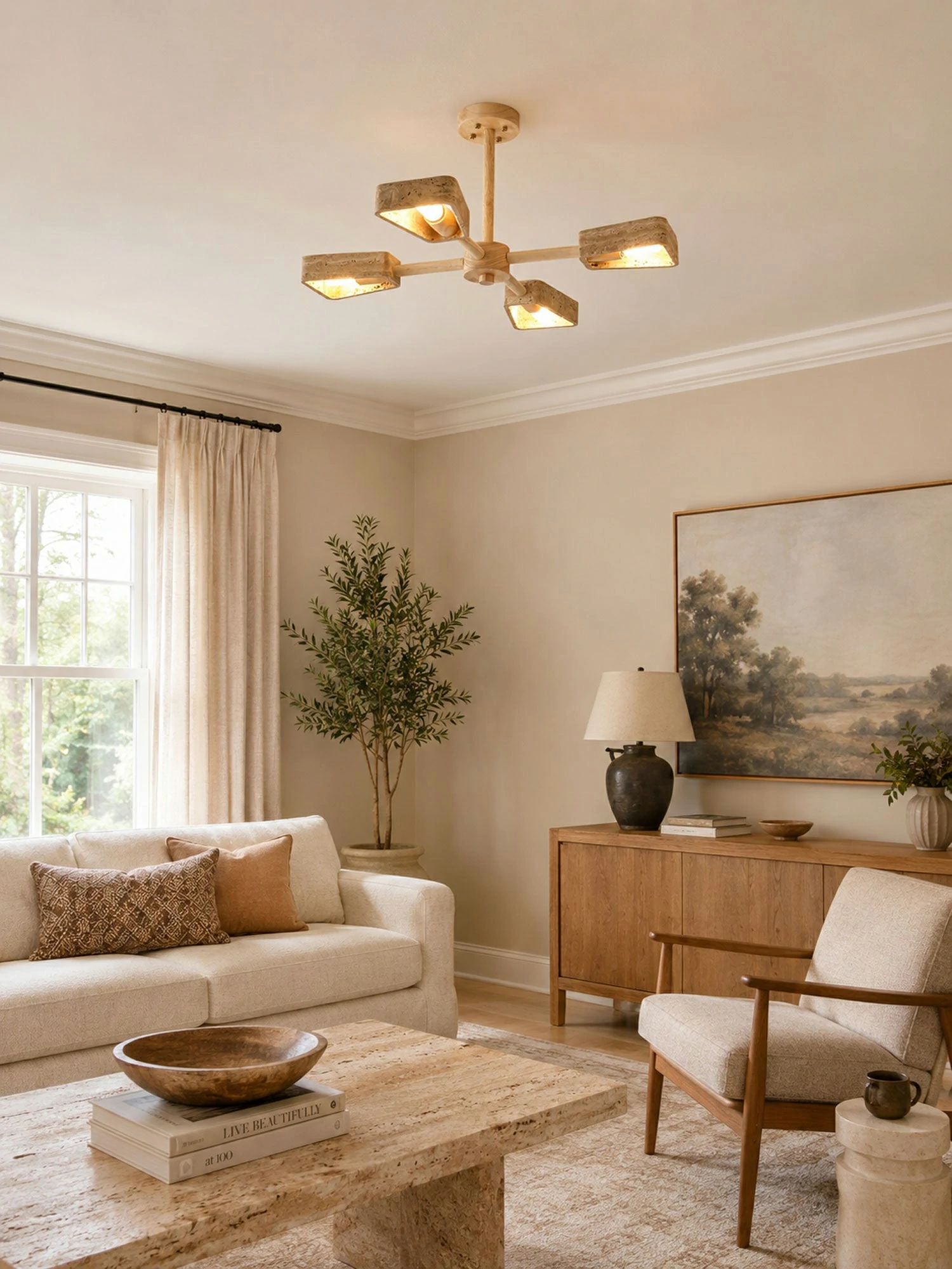 Elementa Travertone Chandelier - Image 7