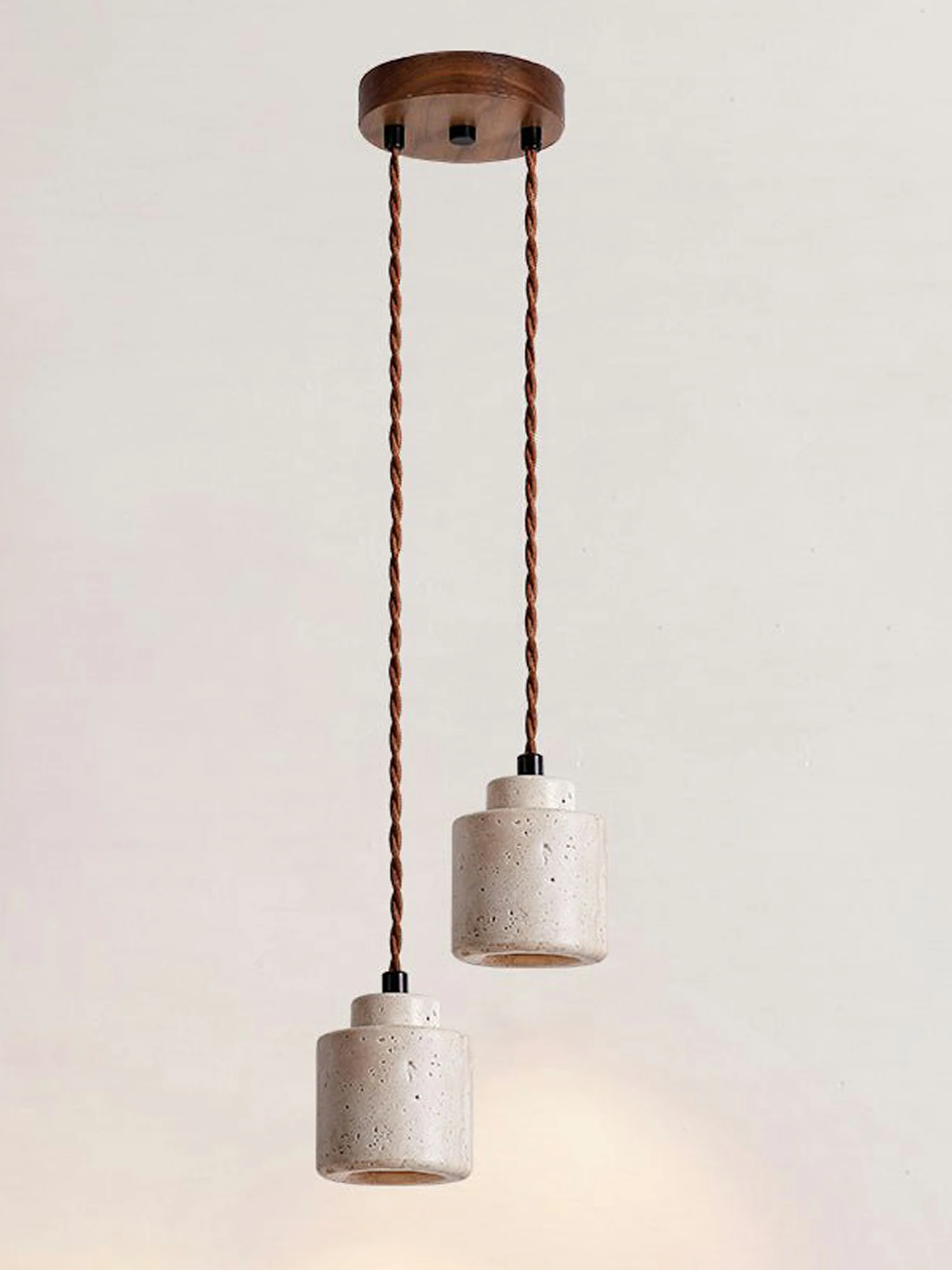 Elemental Travertine Mini Pendant Lamp - Image 8