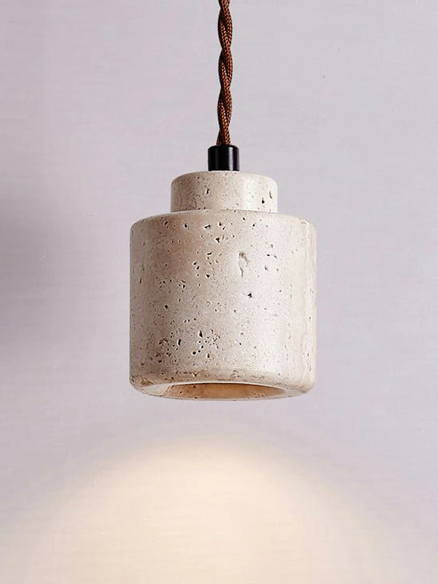 Elemental Travertine Mini Pendant Lamp - Image 9