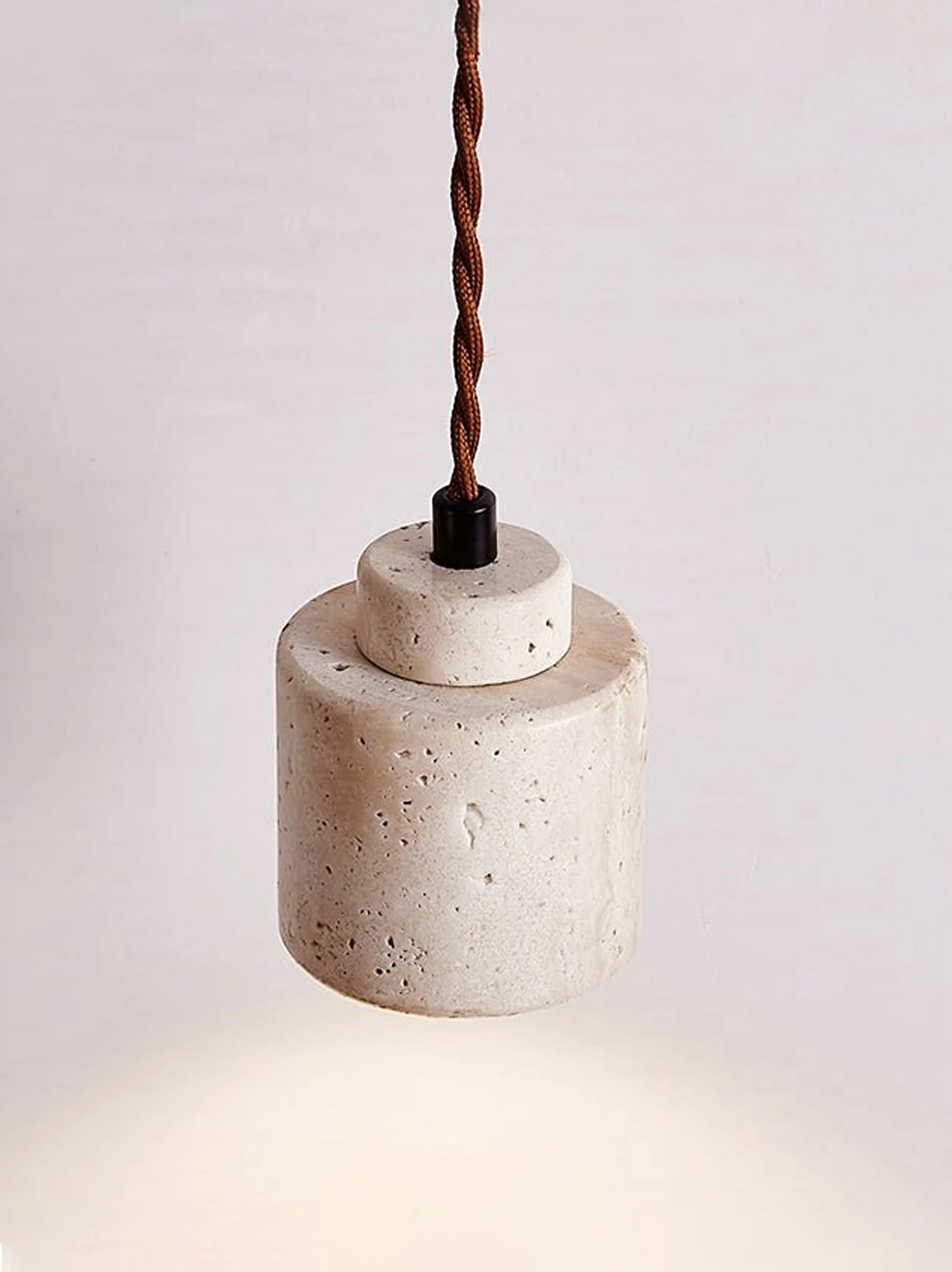 Elemental Travertine Mini Pendant Lamp - Image 10