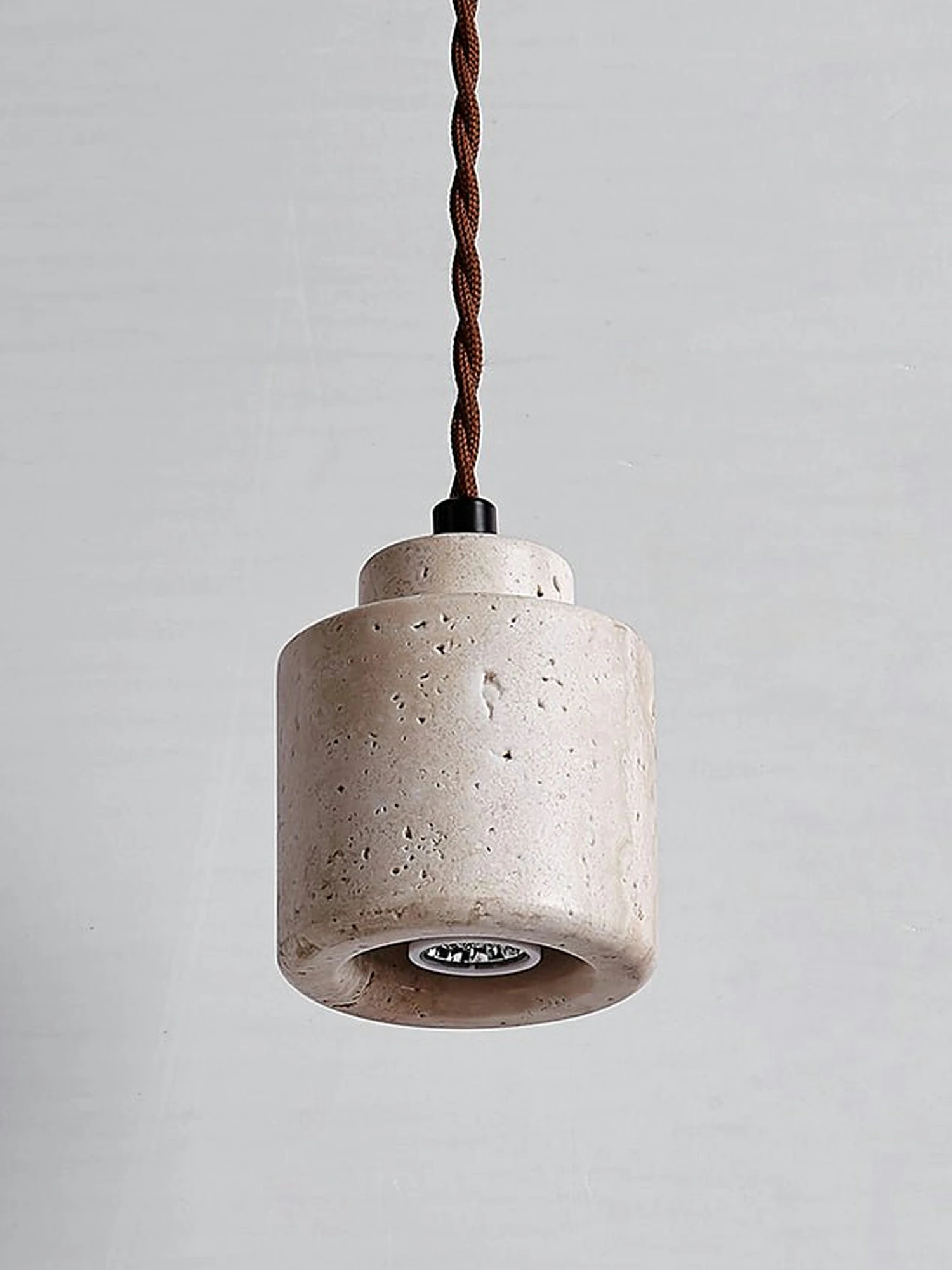 Elemental Travertine Mini Pendant Lamp - Image 11