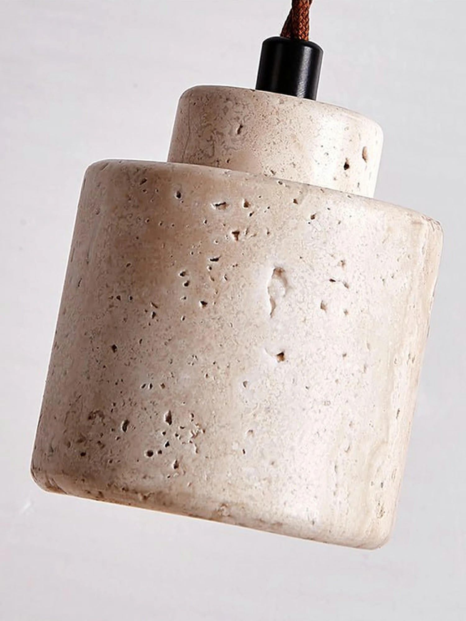 Elemental Travertine Mini Pendant Lamp - Image 12
