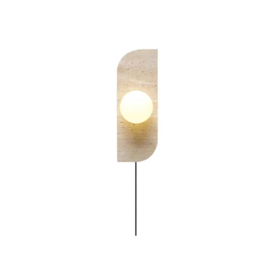 Elysian Travertine Plug-in Wall Light