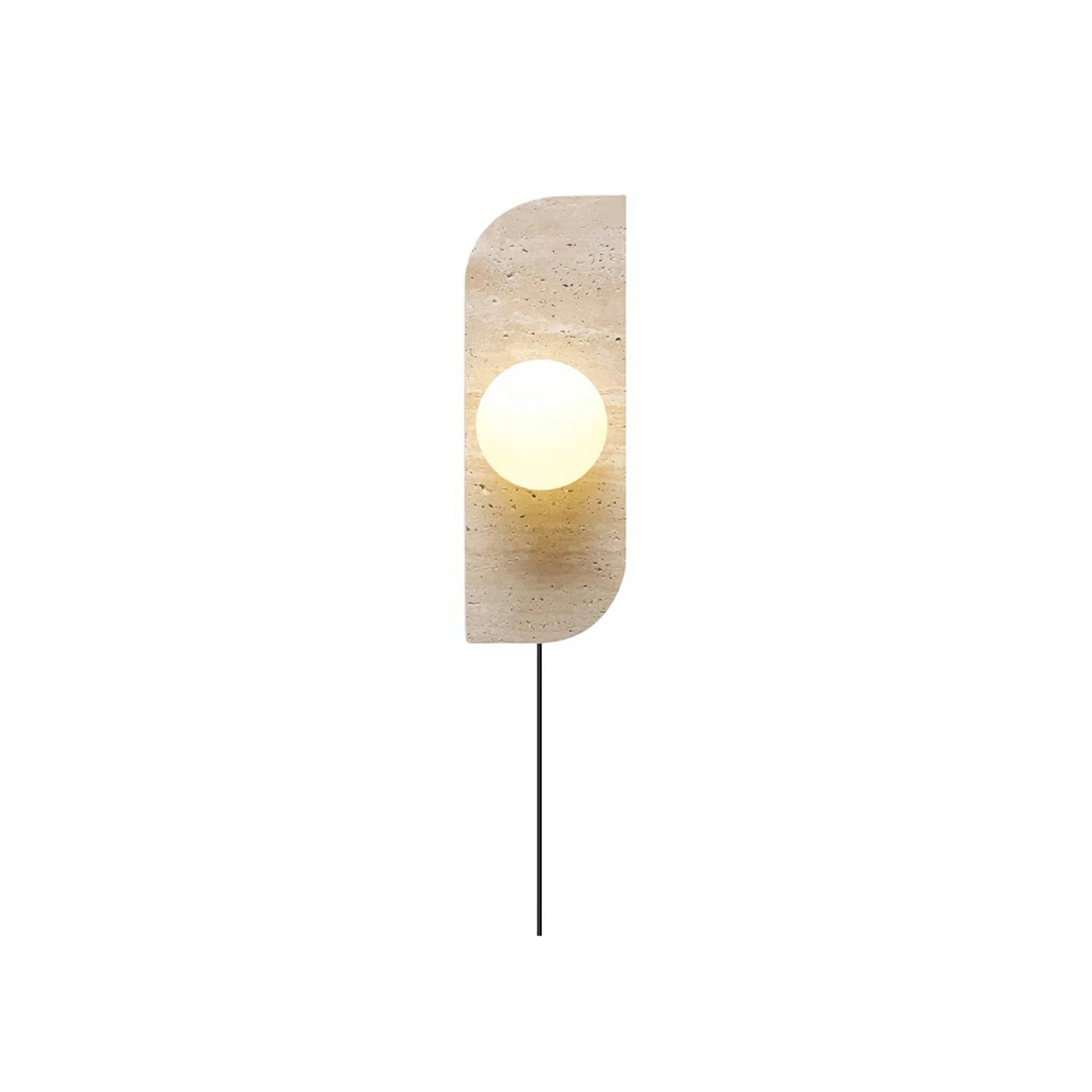 Elysian Travertine Plug-in Wall Light